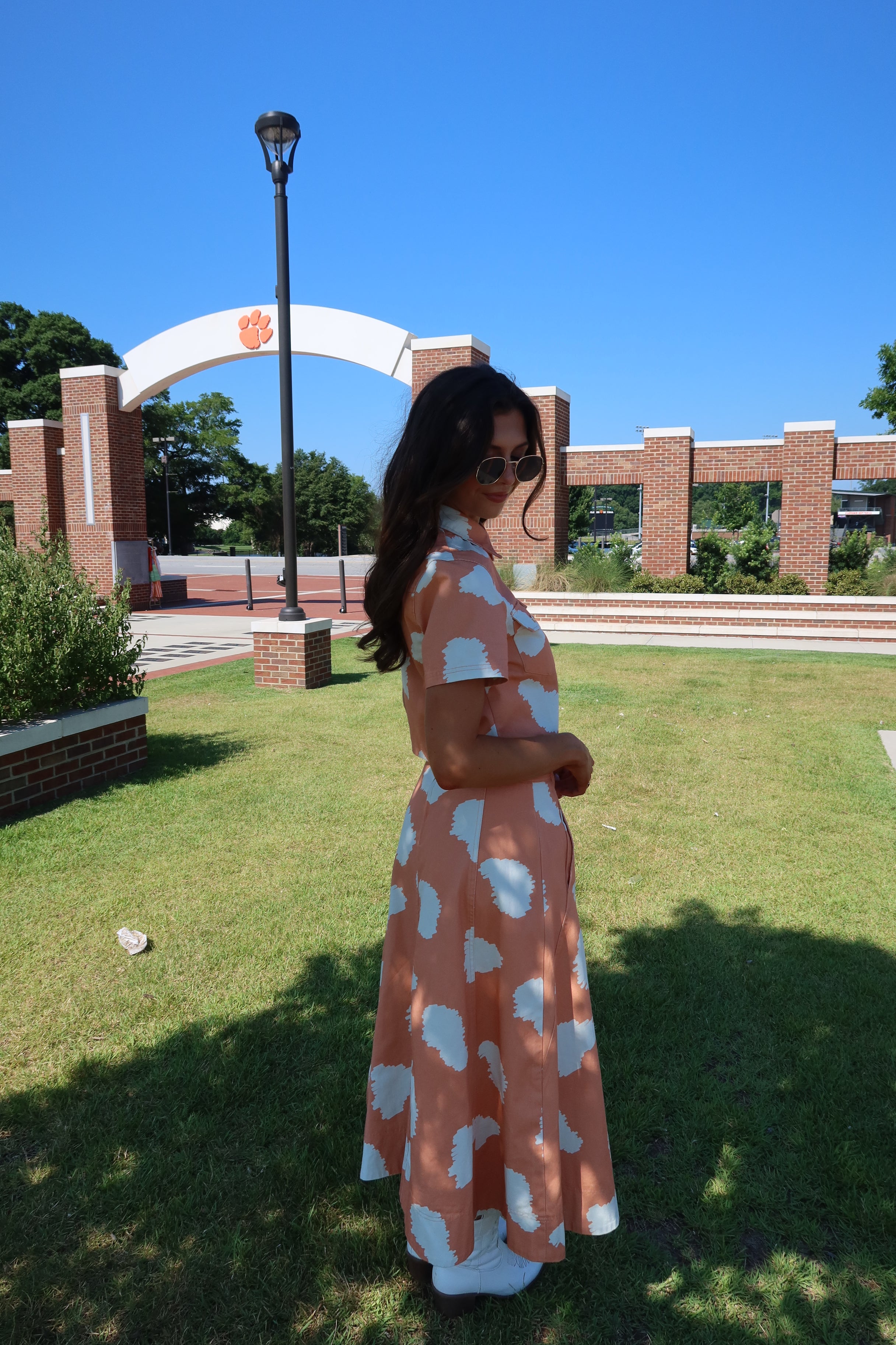 Cowbell Cutie Set- Orange/White