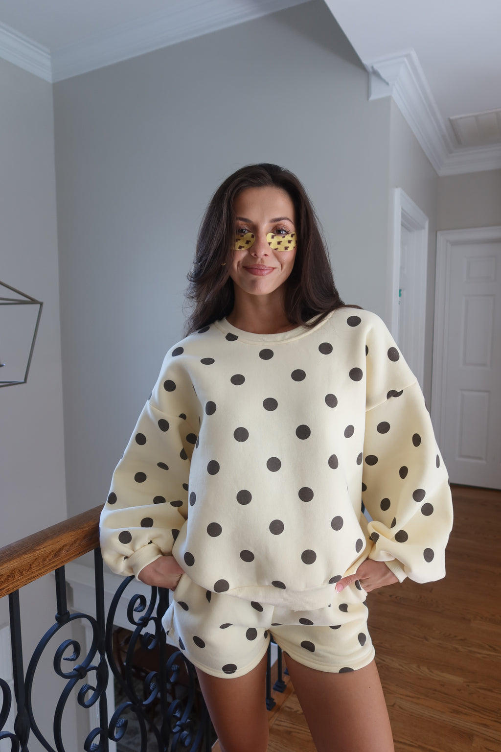 Poppy Polka Dot Set- Yellow/Brown