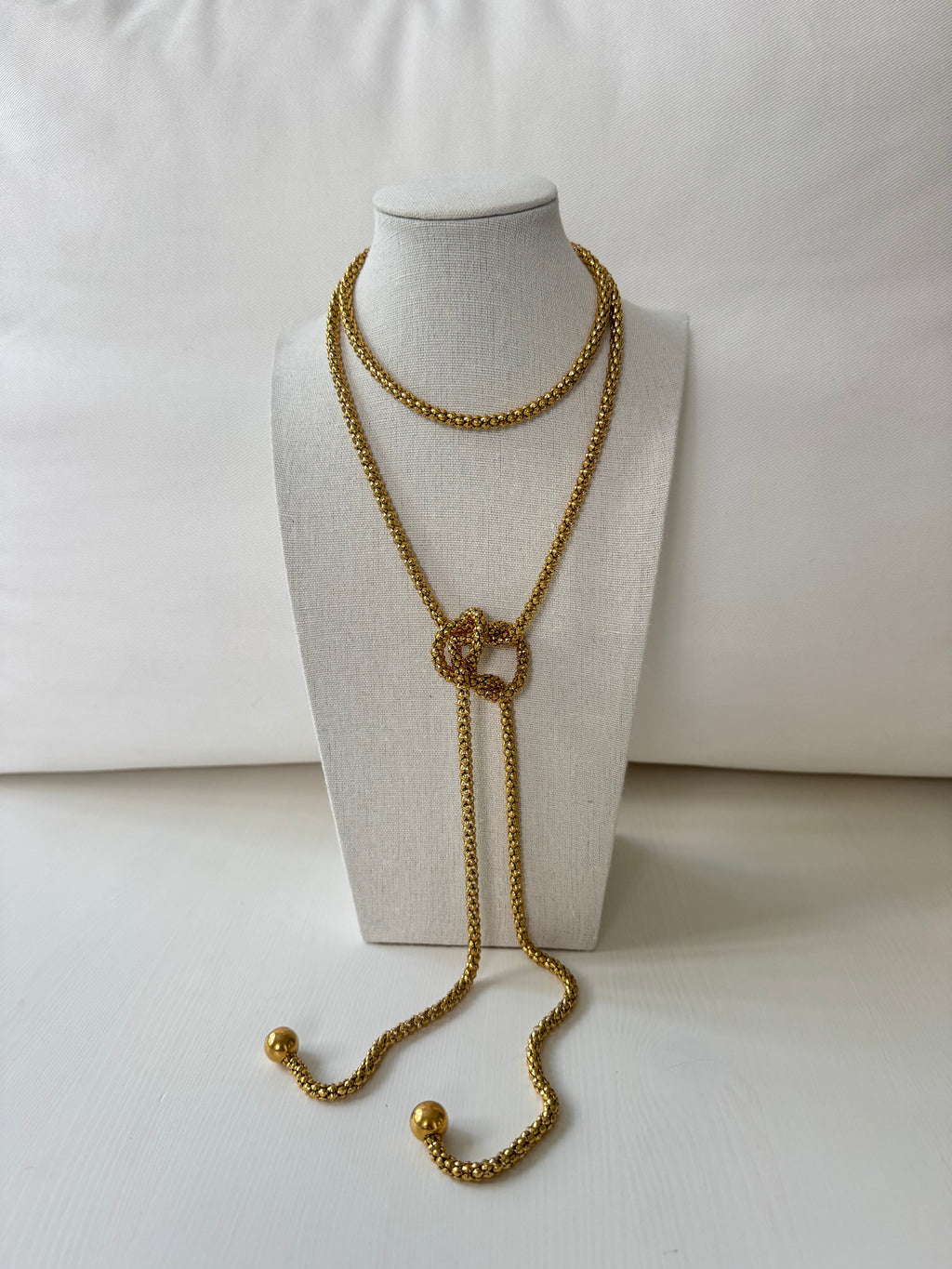 Knot Necklace- Gold