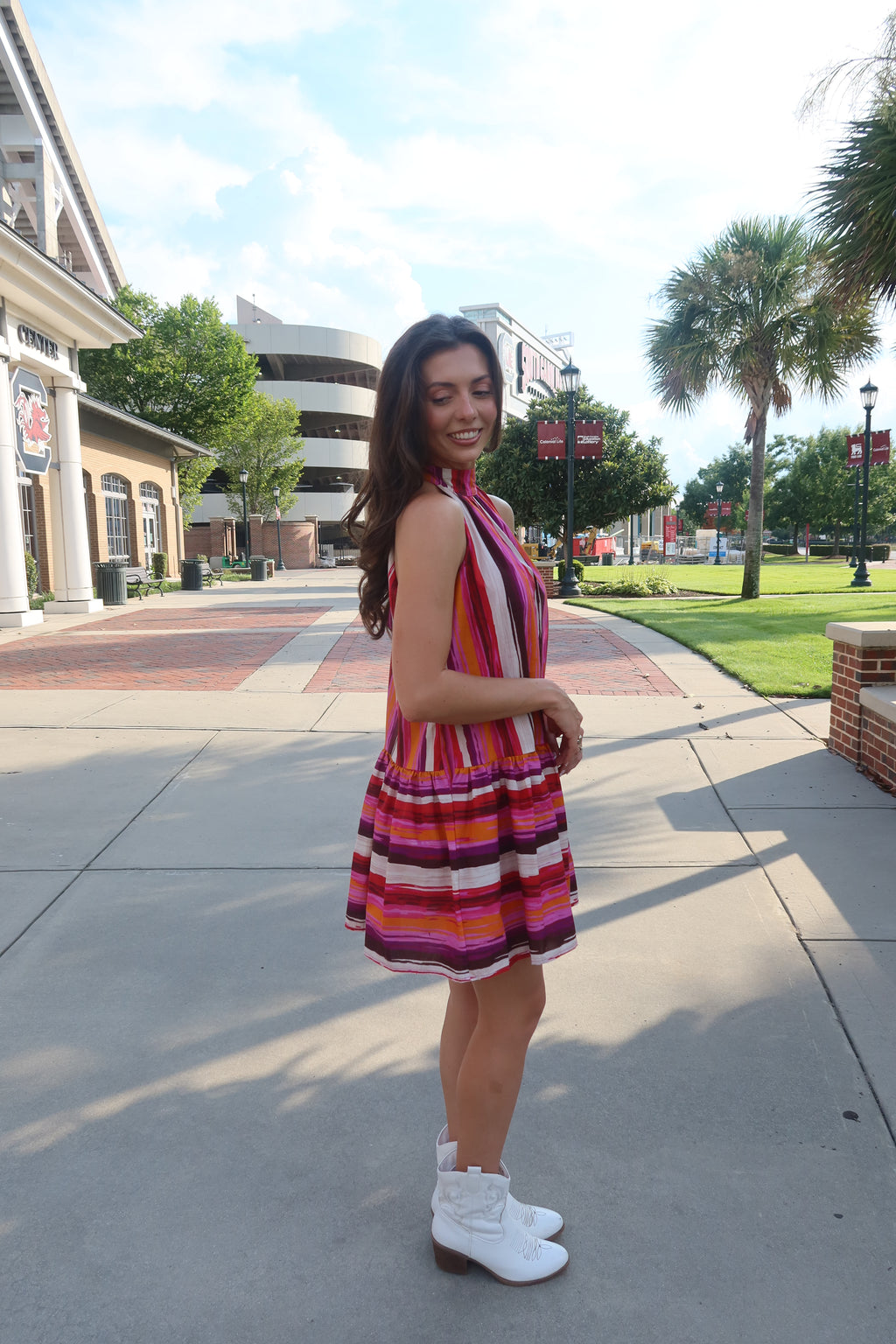 Tiger Town Mini Dress- Multi