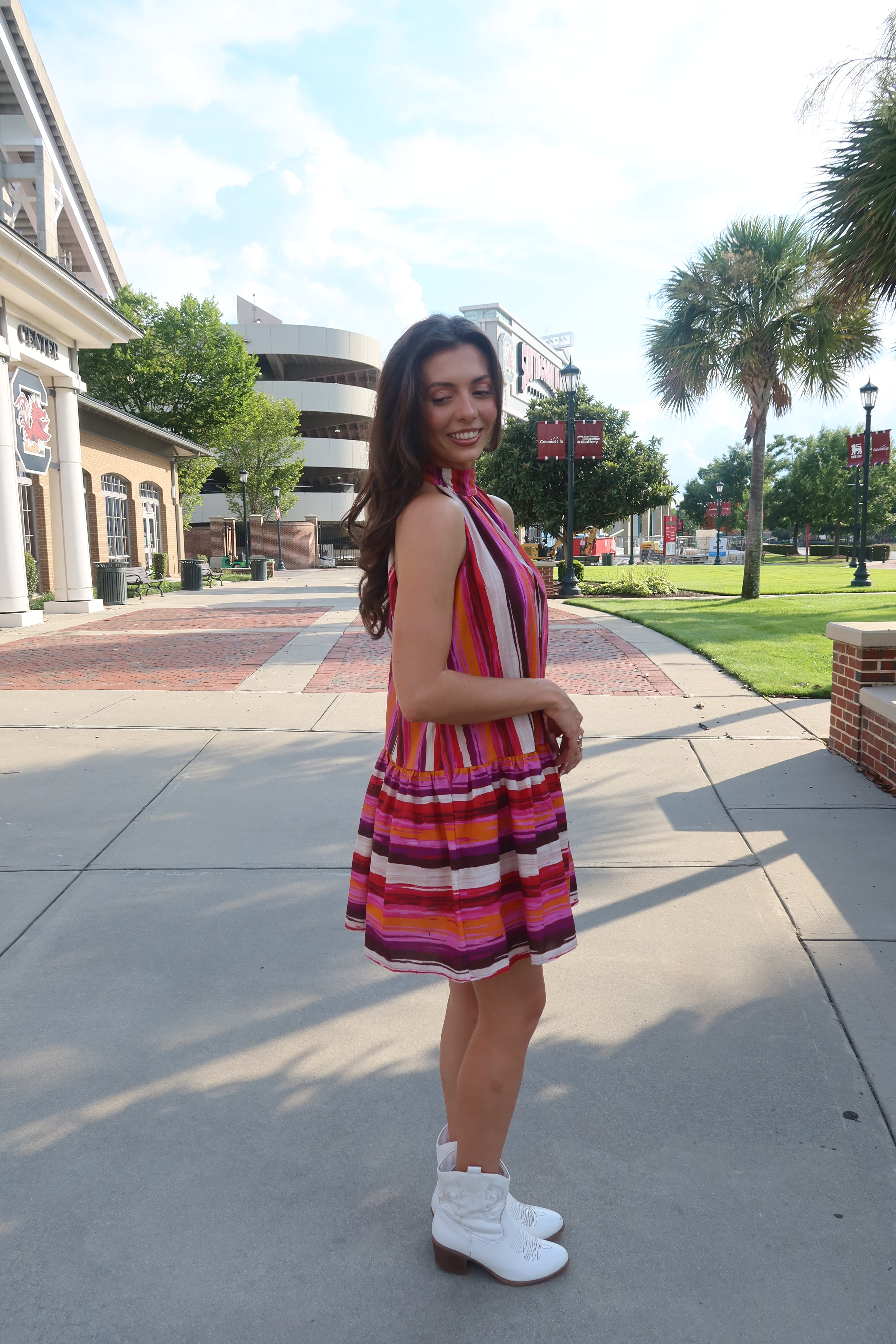 Tiger Town Mini Dress- Multi