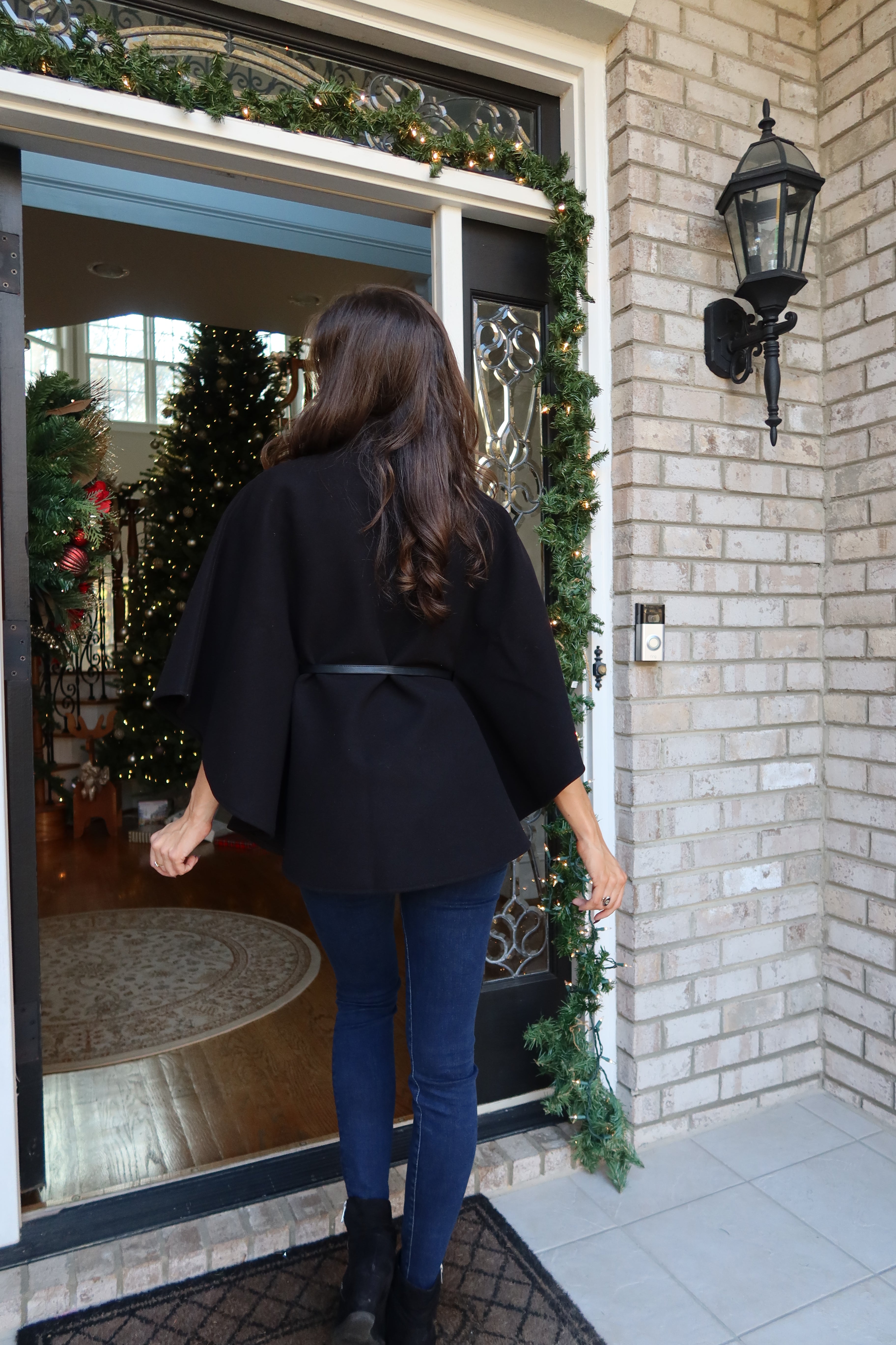 Kingston Cape Coat- Black