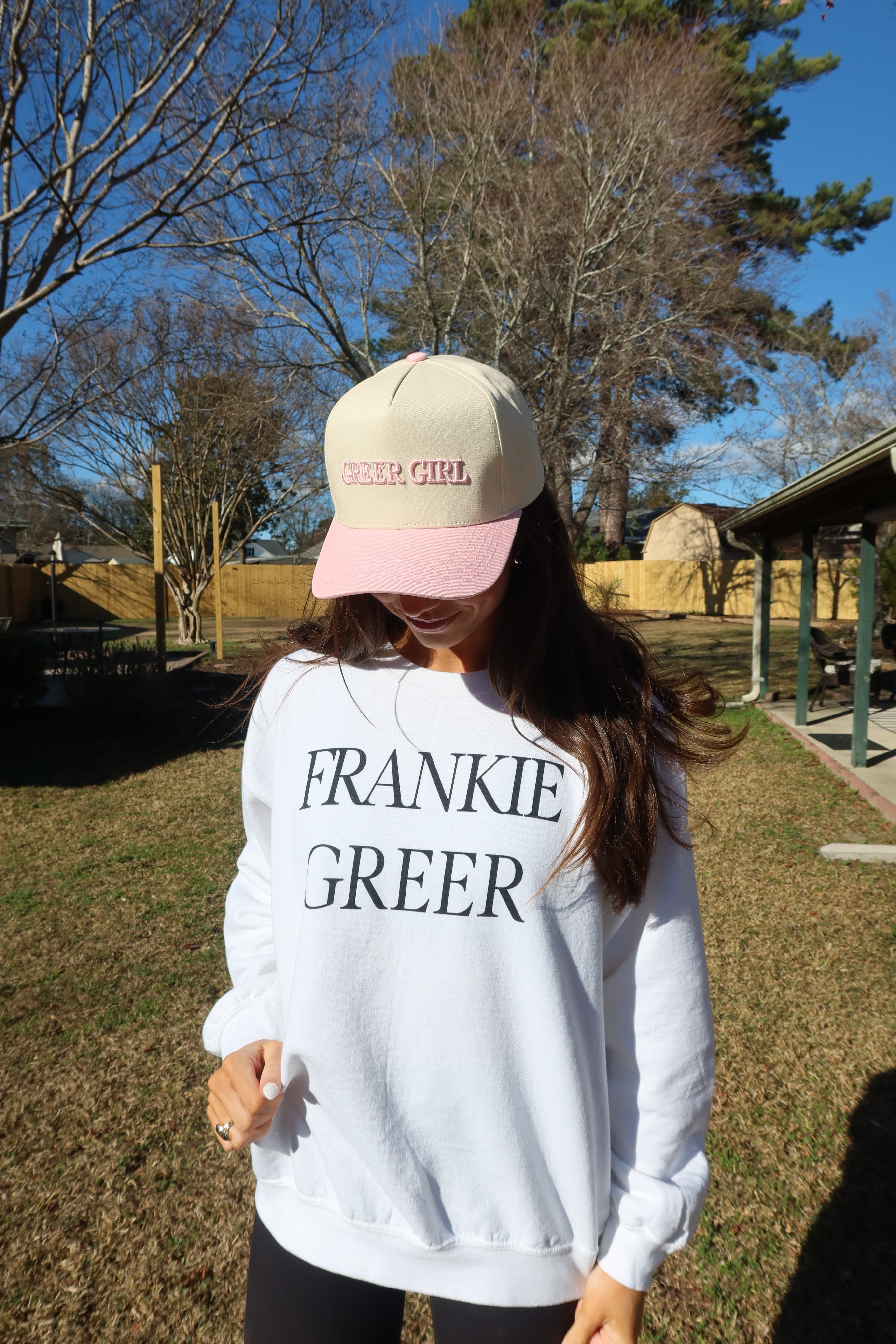 Greer Girl Hat- Cream/Pink
