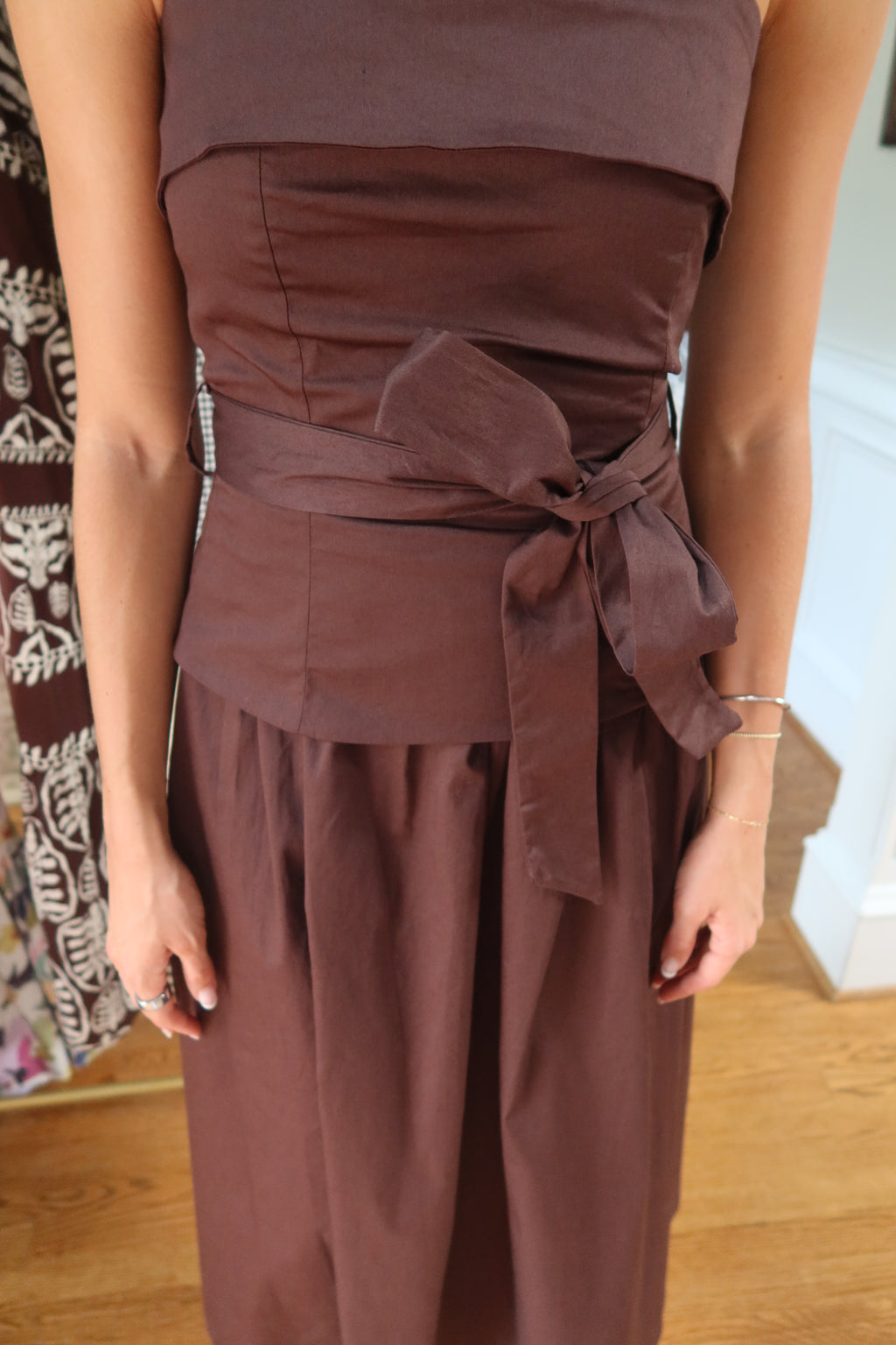 Cinnamon Sugar Midi Dress- Brown