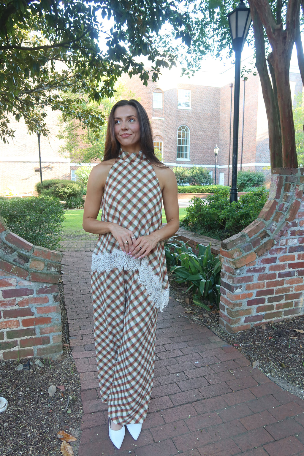 Tuscan Lace Asymmetrical Top- Multi