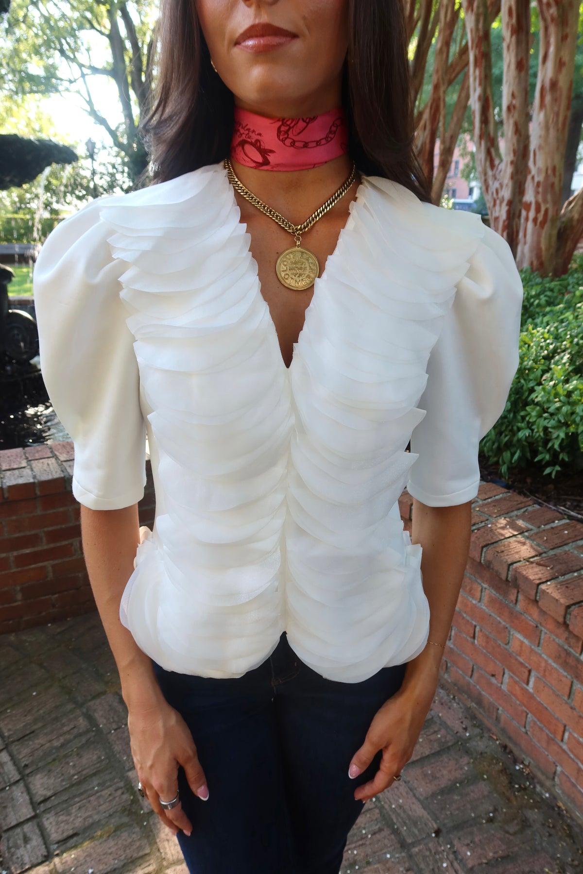 Petal Muse Top- Off White