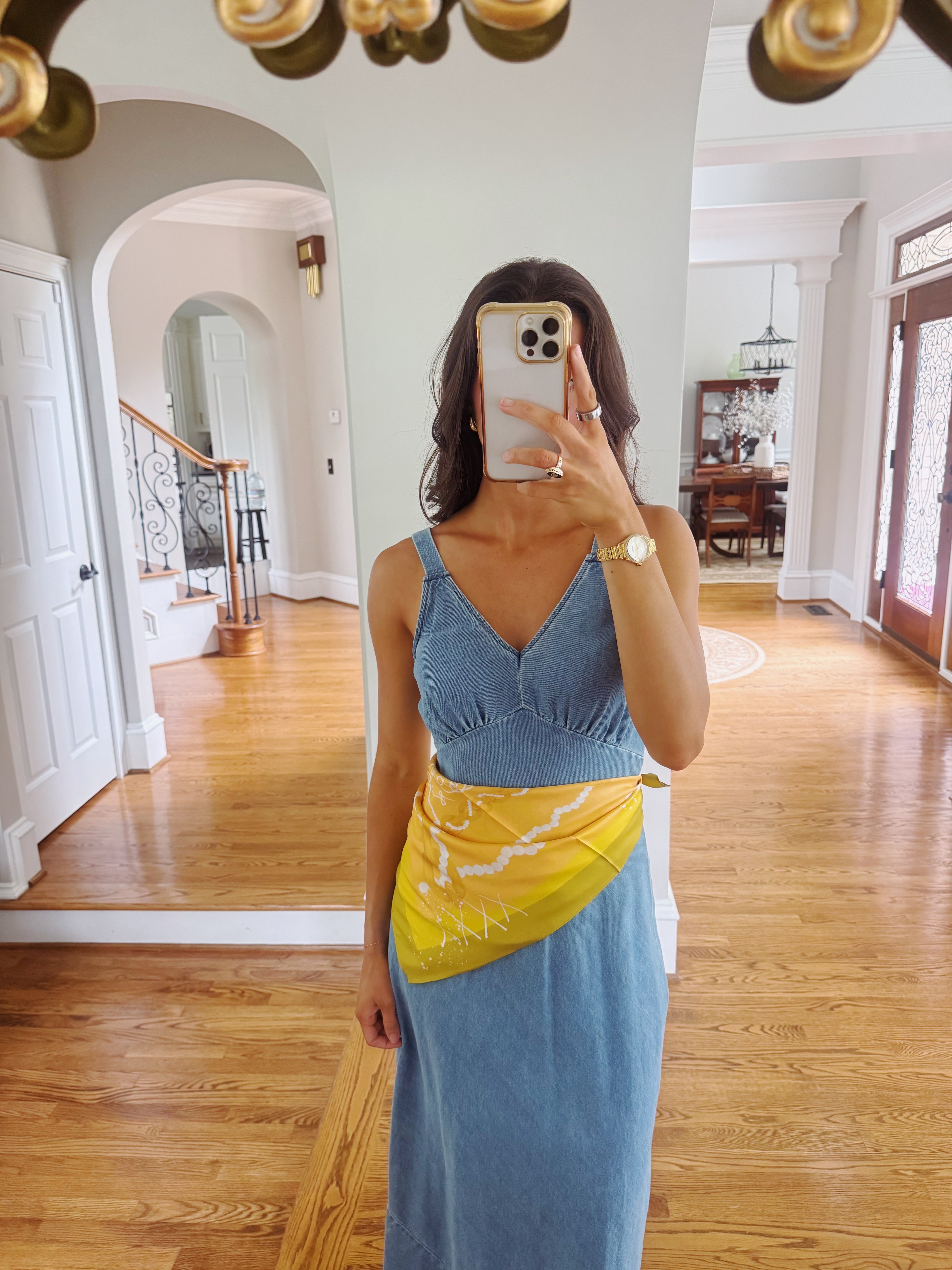 Maison Link Silk Scarf- 26x26