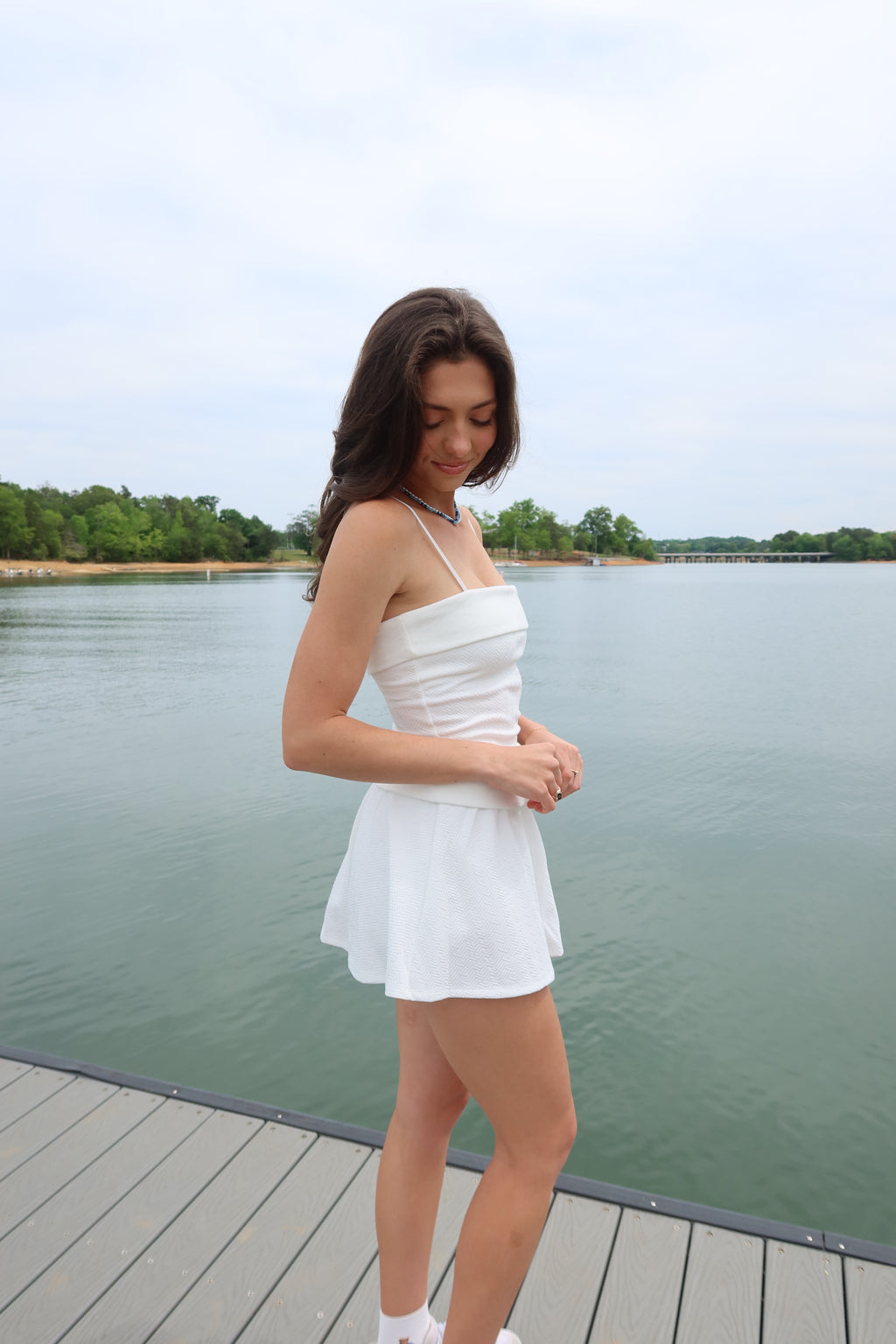 Court Club Athletic Skirt- White