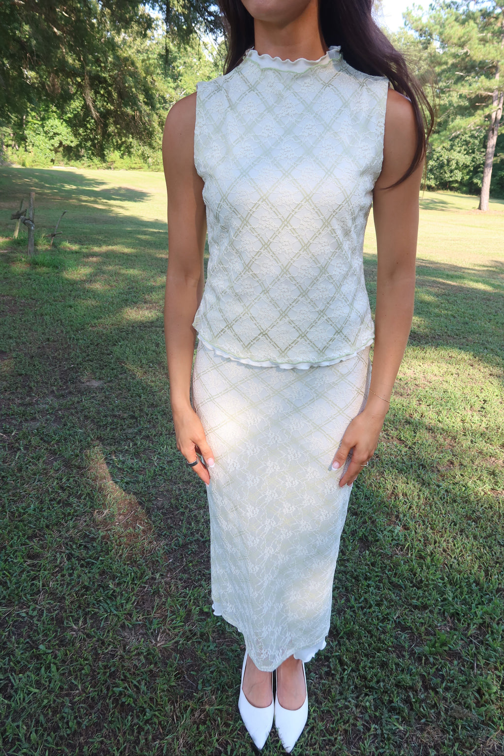 Apple Hill Set- Cream/Green