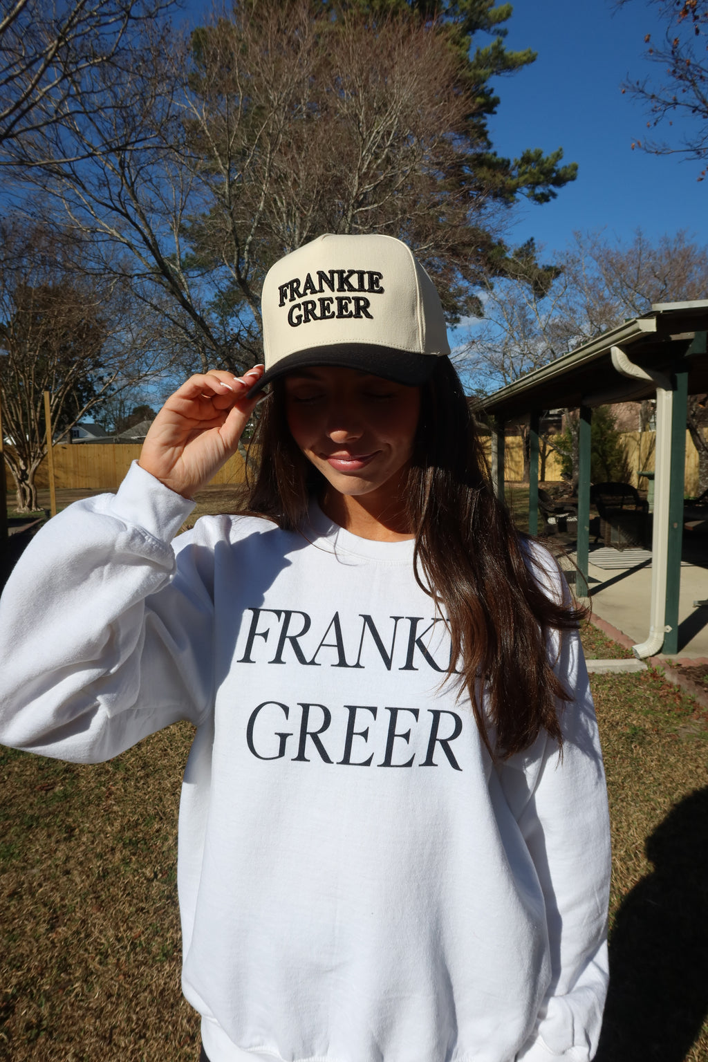 Frankie Greer Hat- Cream/Black