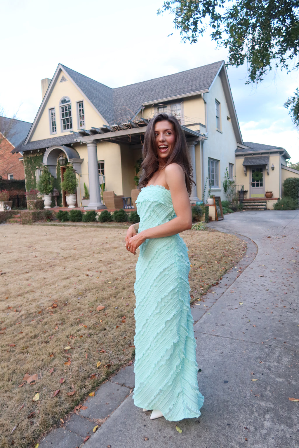 Mint Meadow Maxi Dress- Mint Green