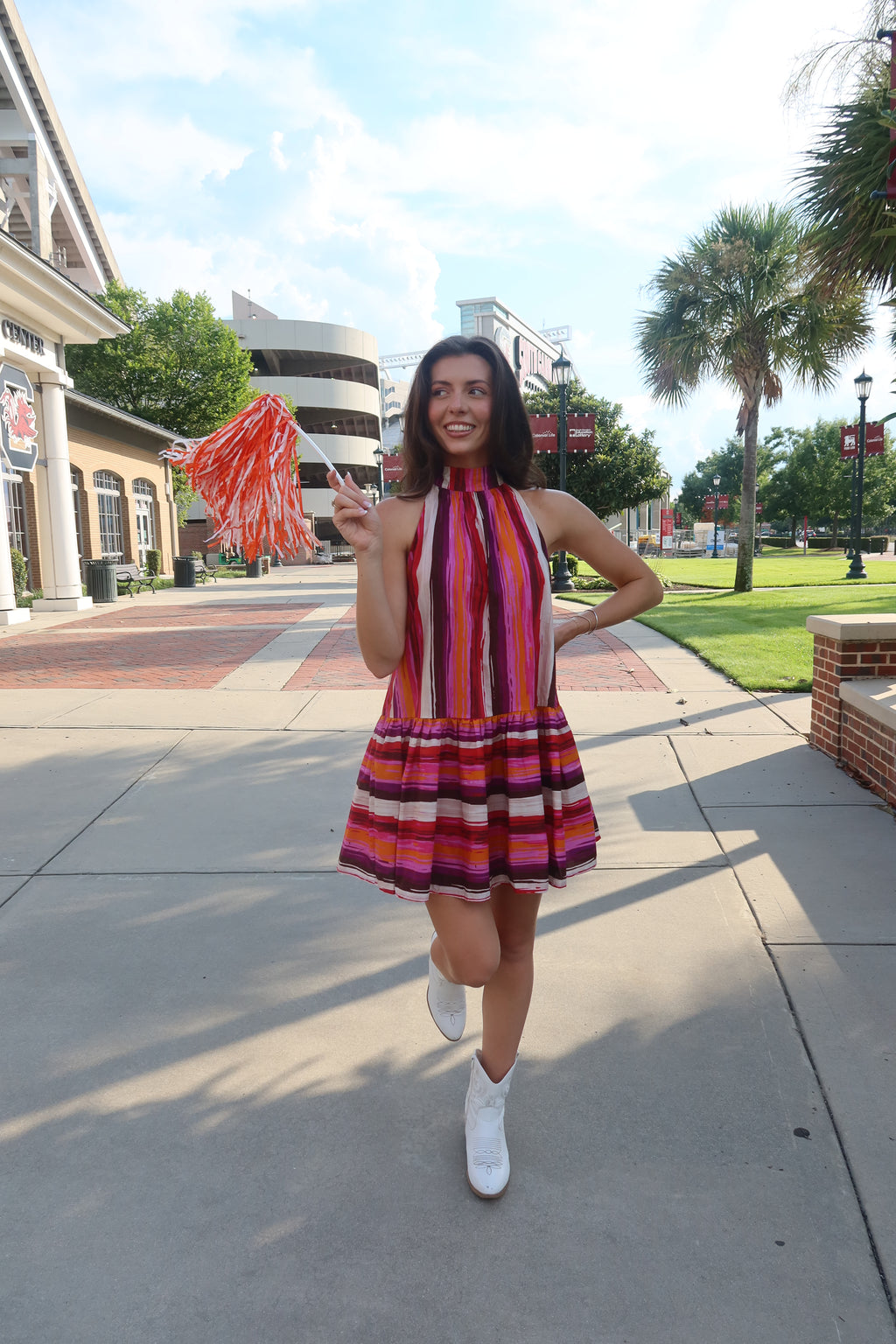 Tiger Town Mini Dress- Multi