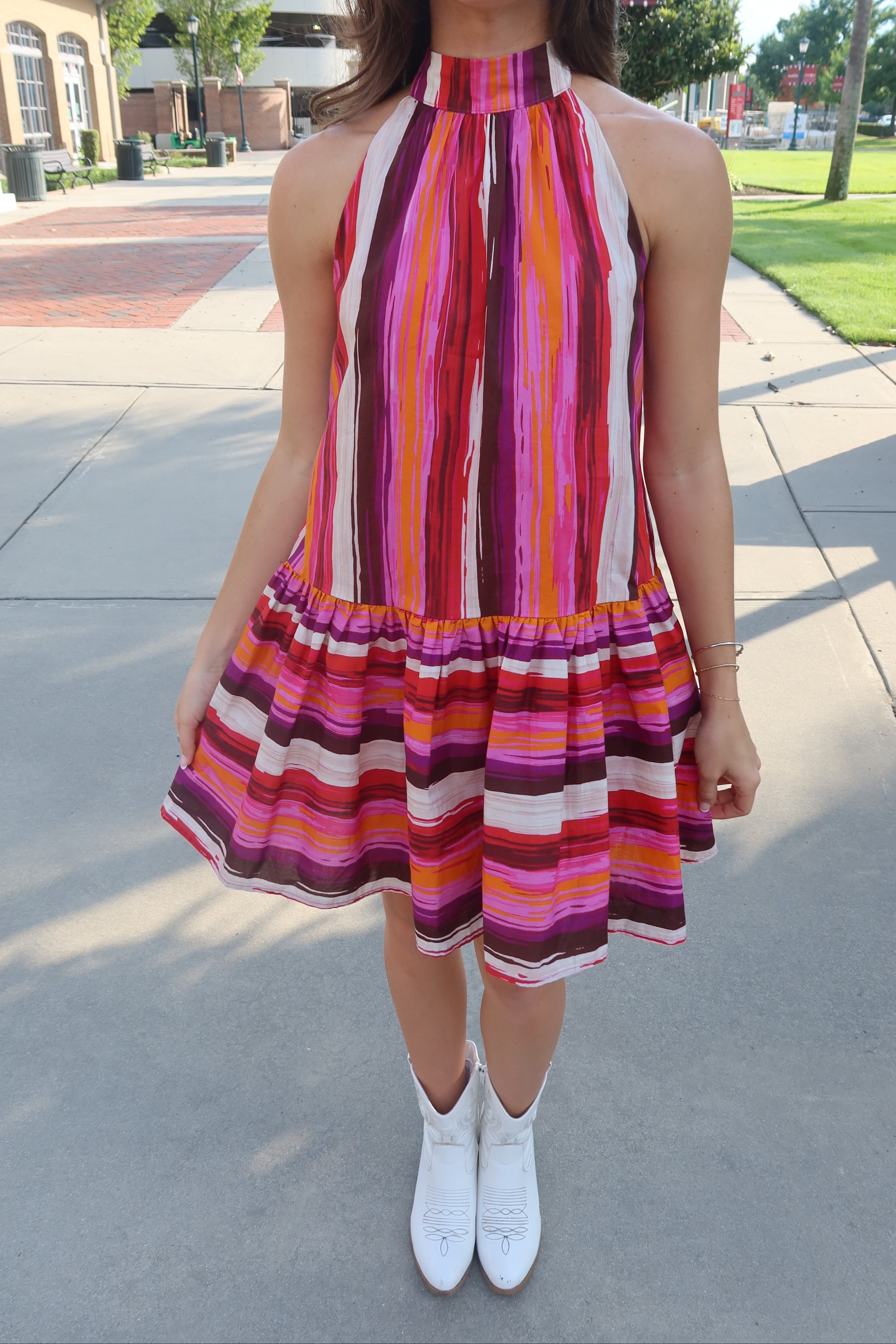 Tiger Town Mini Dress- Multi
