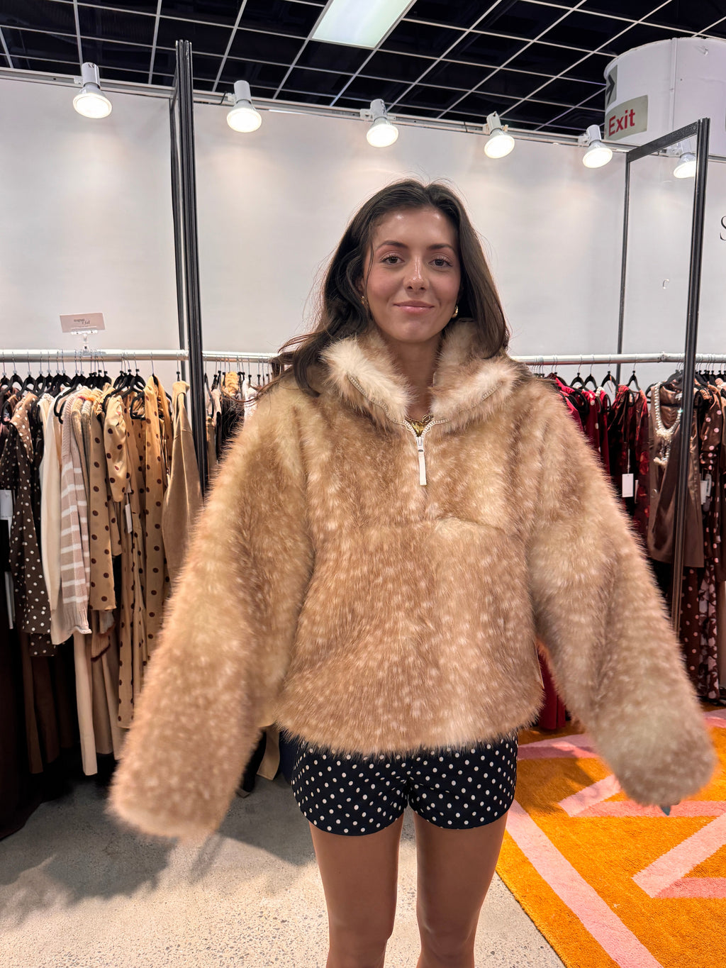 PREORDER 10/01 Bambi Fur Jacket- Deer