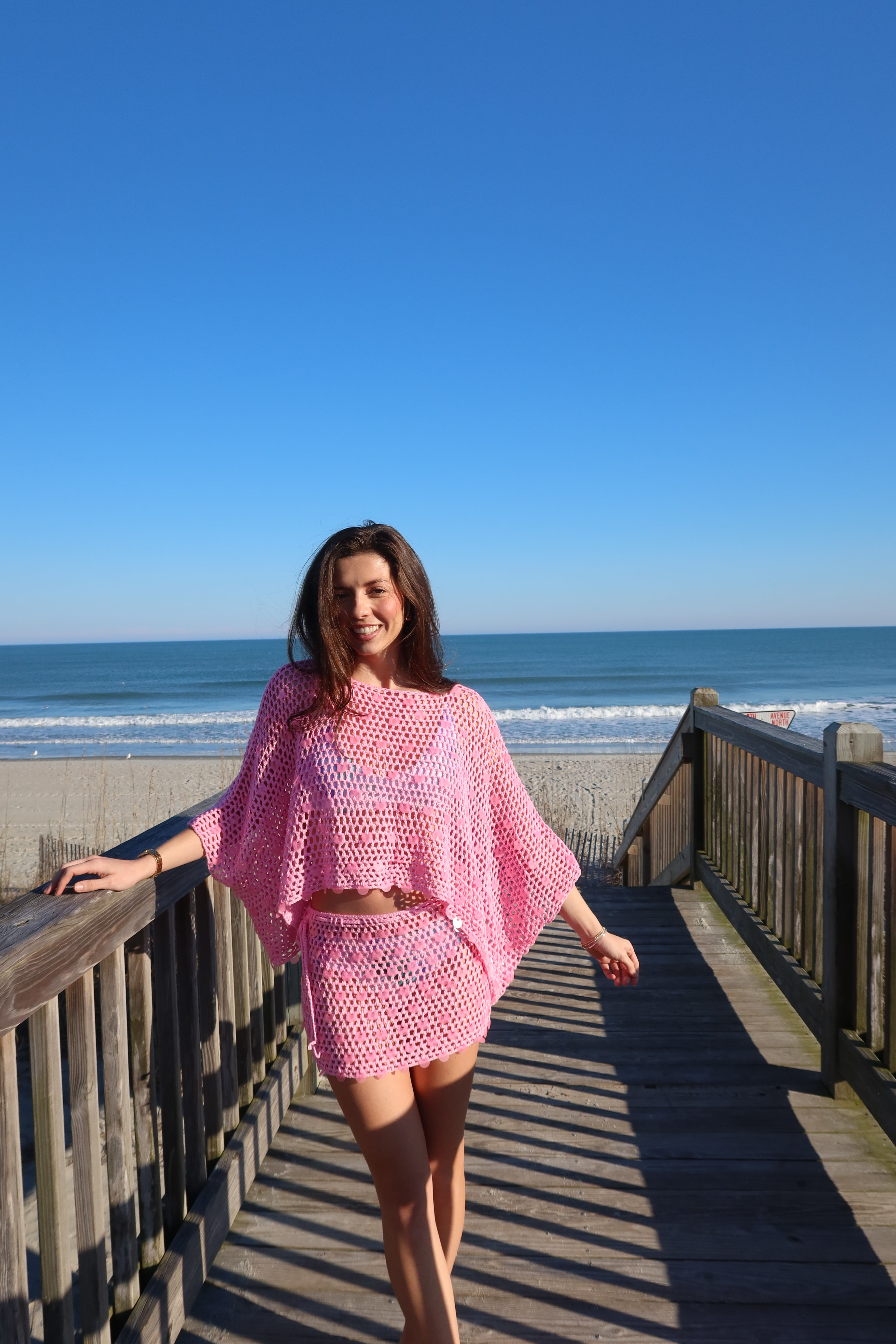 Pink Paradise Sequin Set Top- Pink