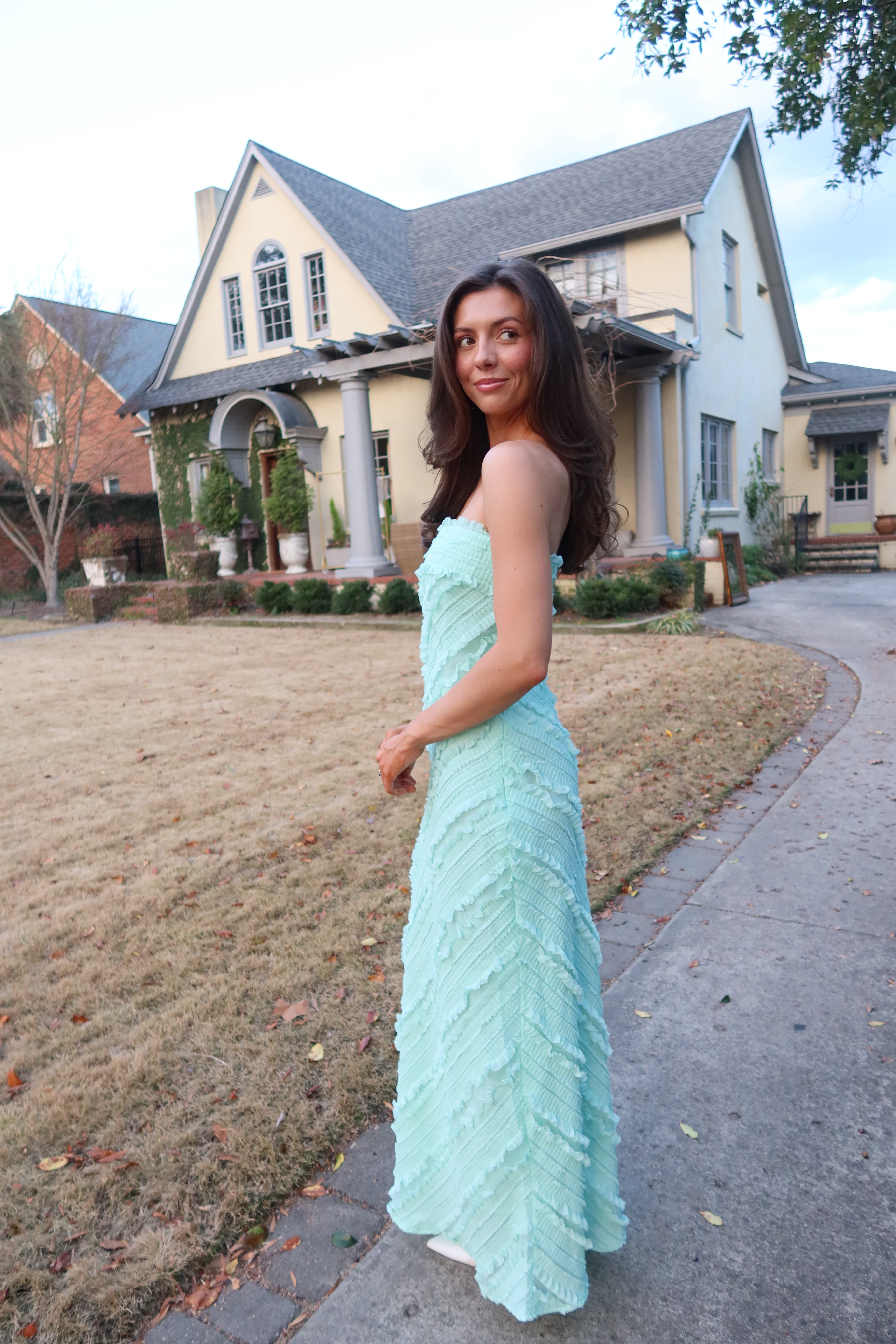 Mint Meadow Maxi Dress- Mint Green