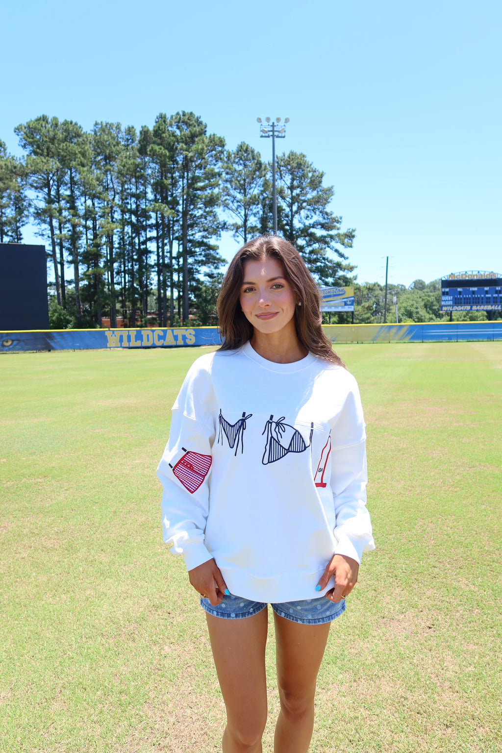 All-American Summer Crewneck- White