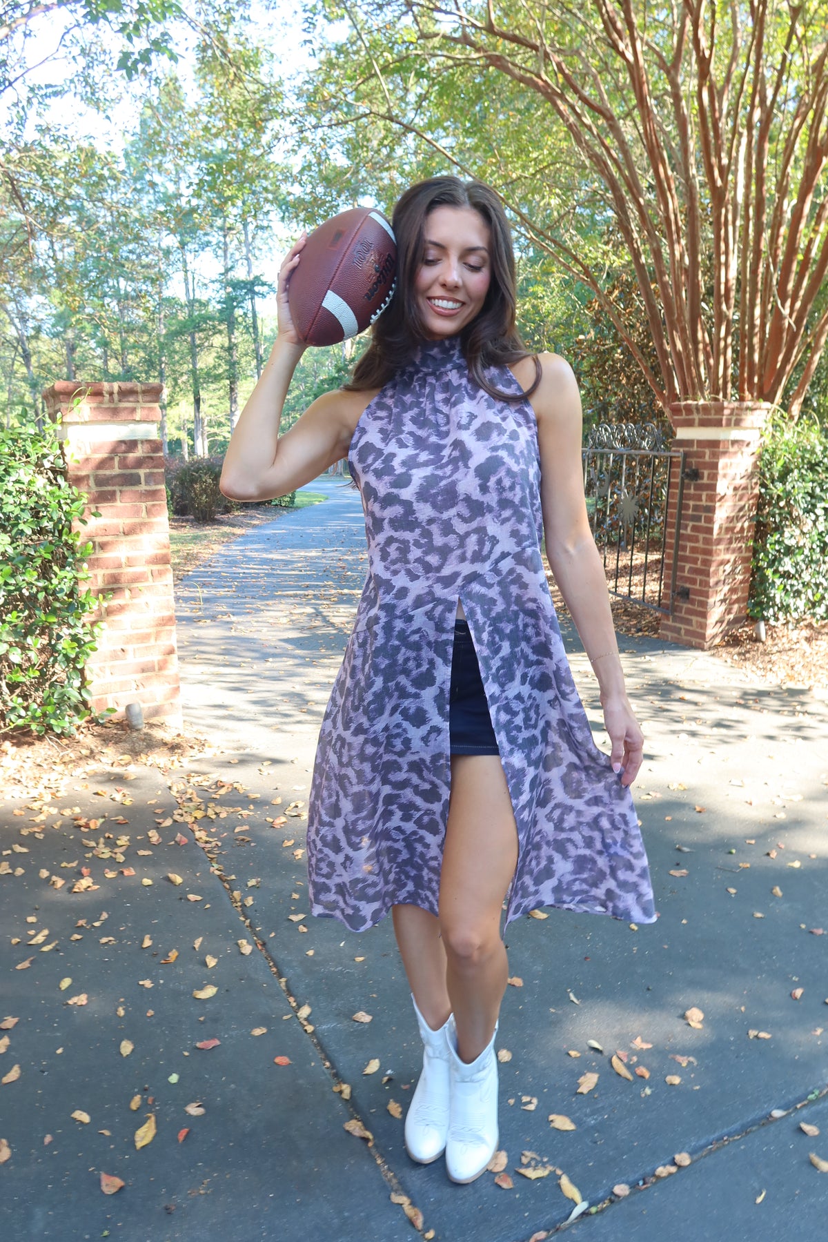 Purple Reign Leopard Top- Purple