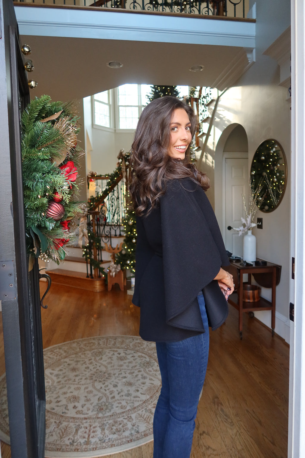 Kingston Cape Coat- Black