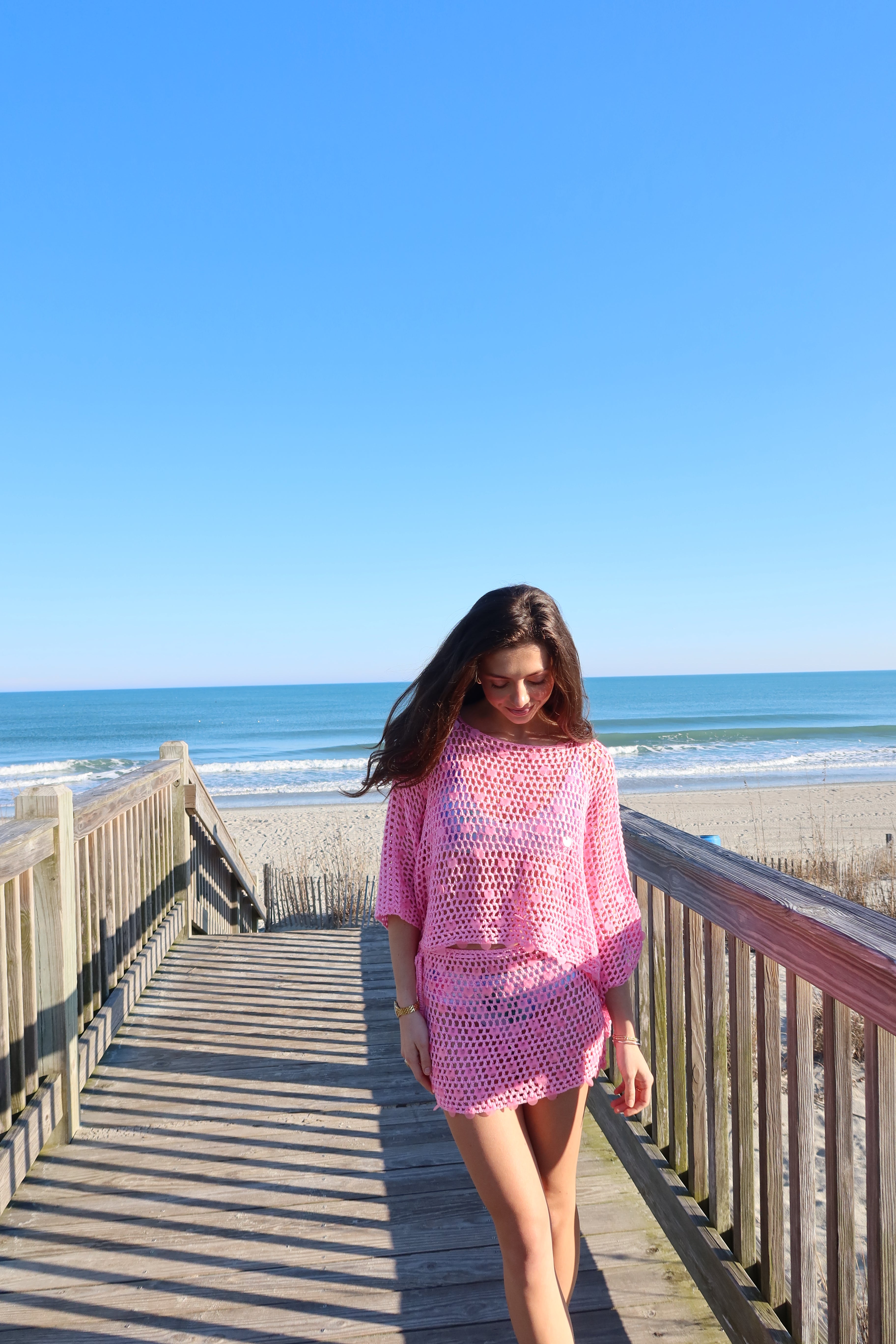 Pink Paradise Sequin Set Top- Pink