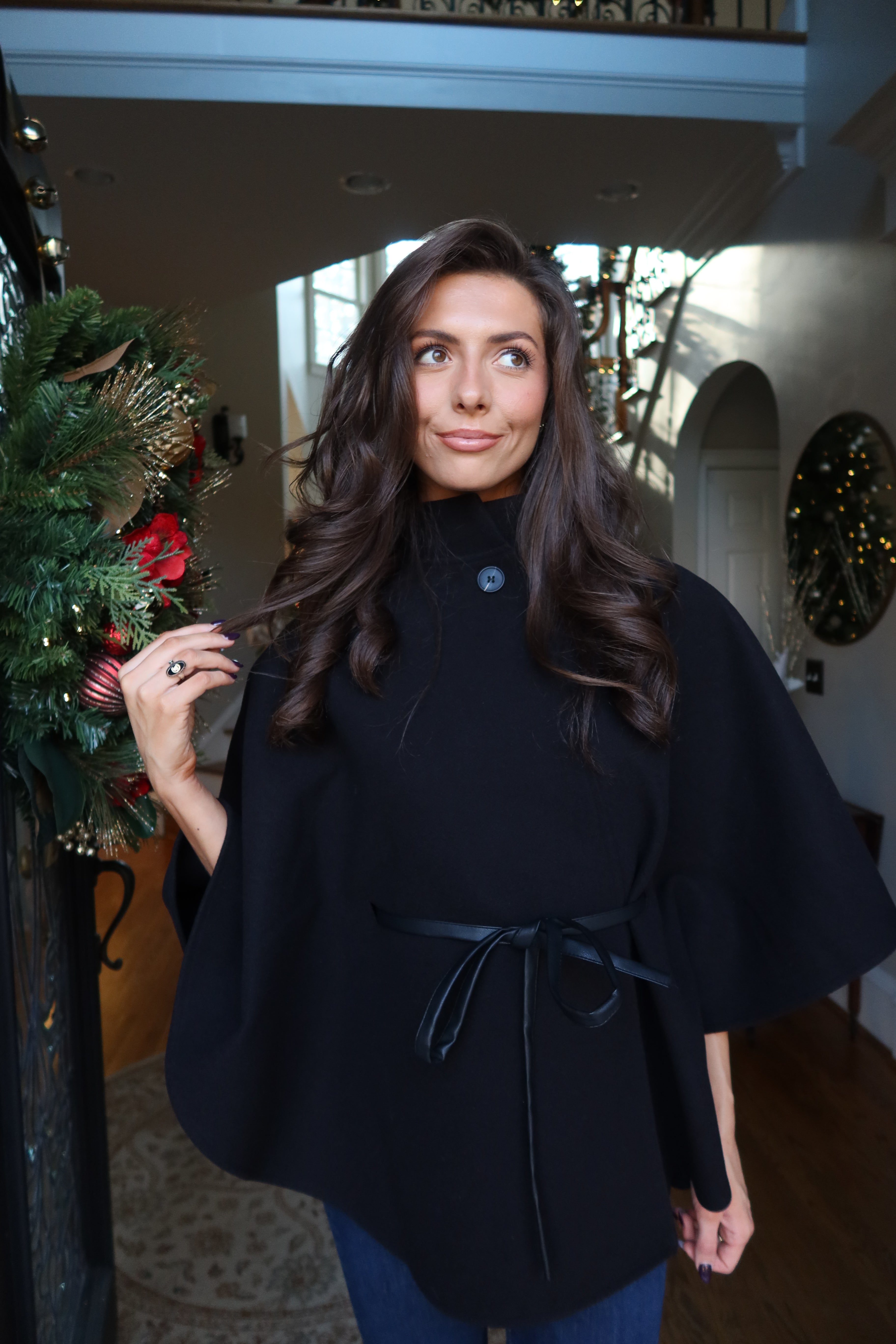 Kingston Cape Coat- Black