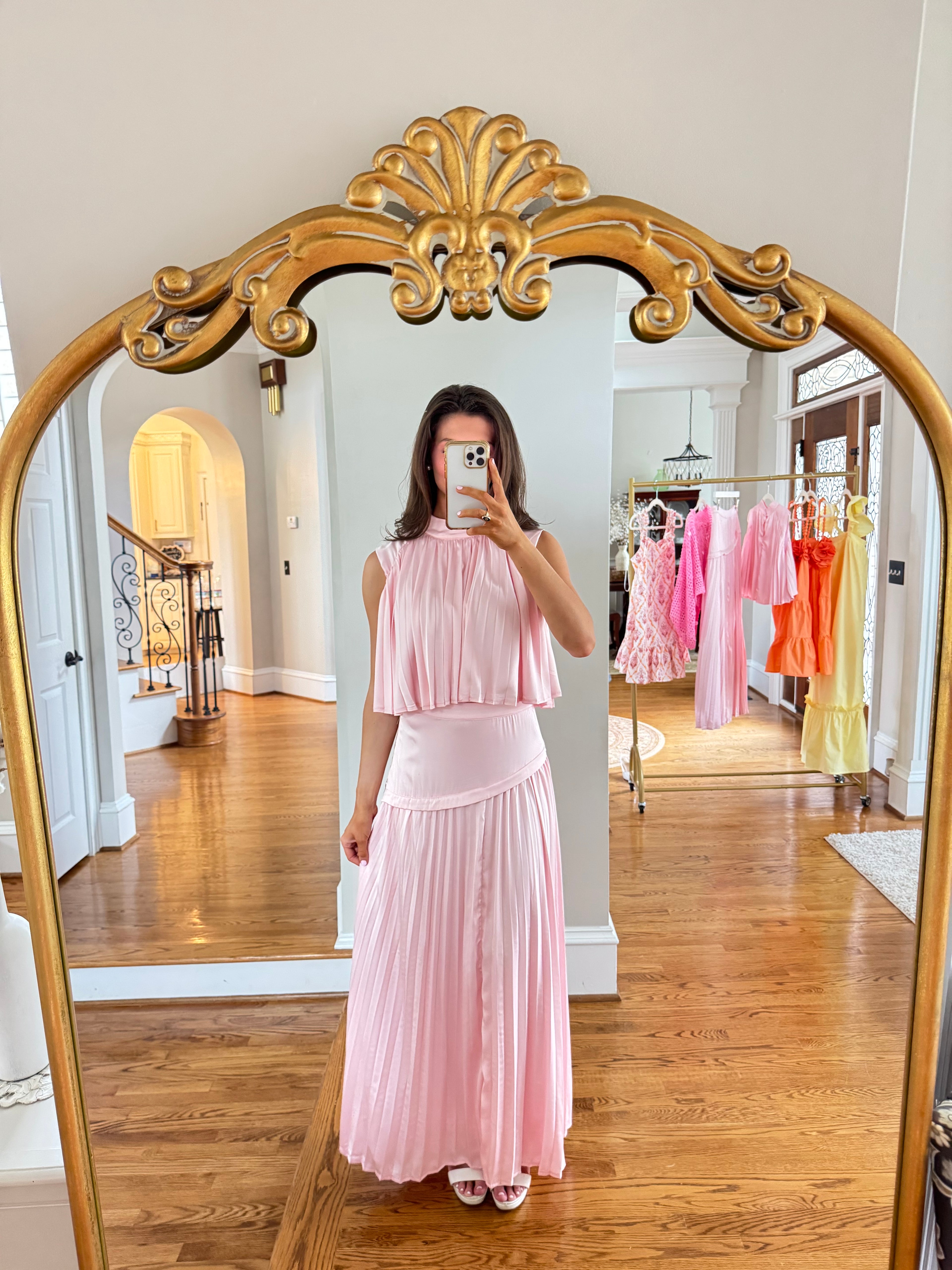 Summer House Set Top- Pink