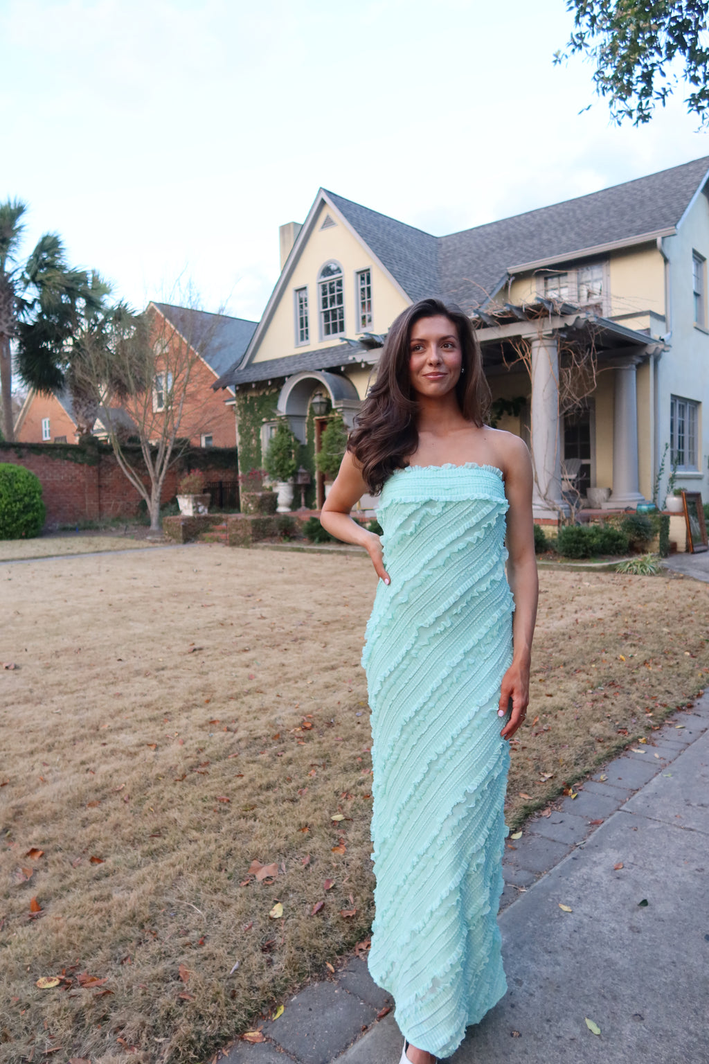 Mint Meadow Maxi Dress- Mint Green