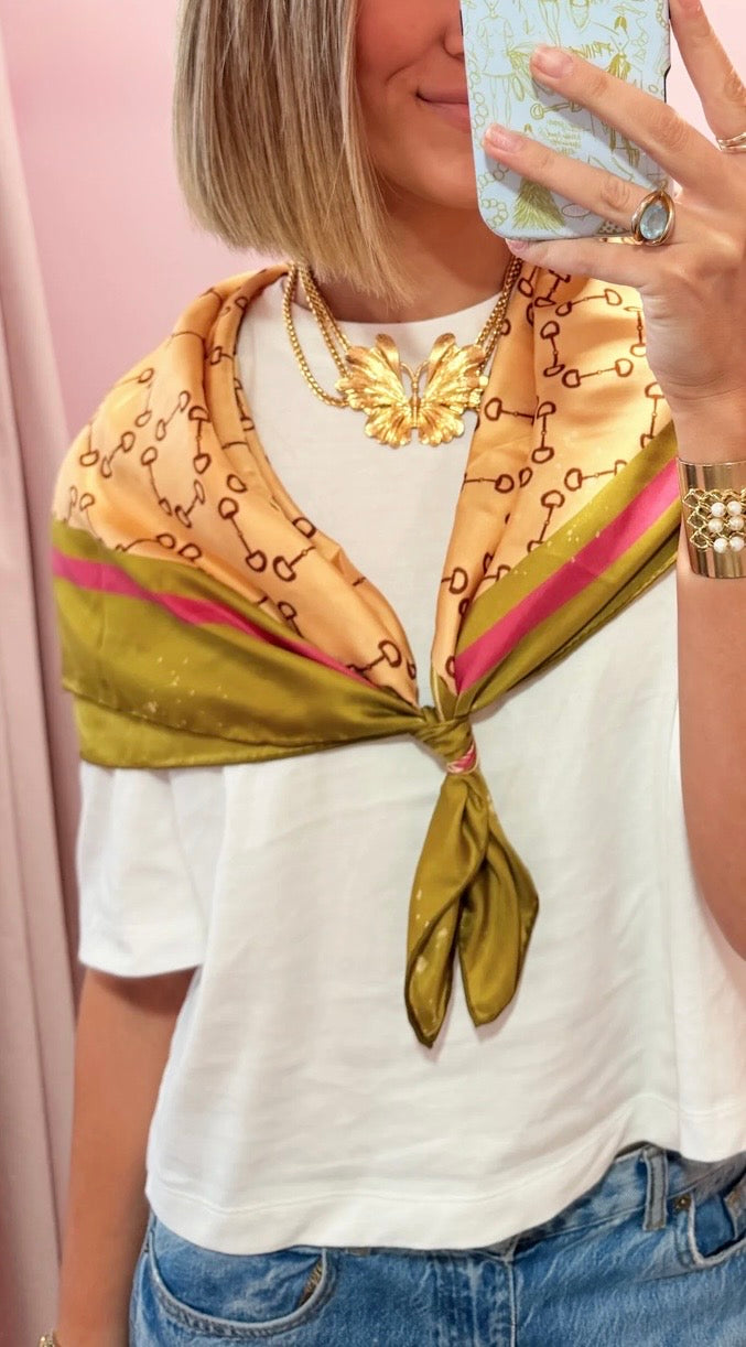 Le Mors Silk Scarf- 35x35