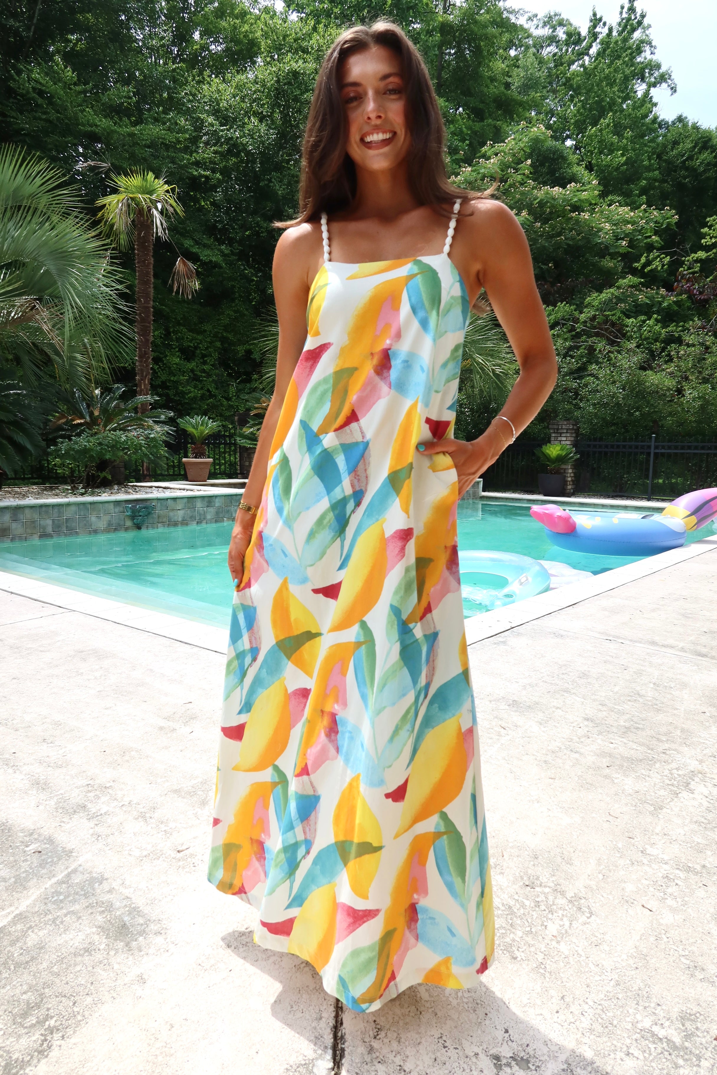 Amalfi Maxi Dress- Multi