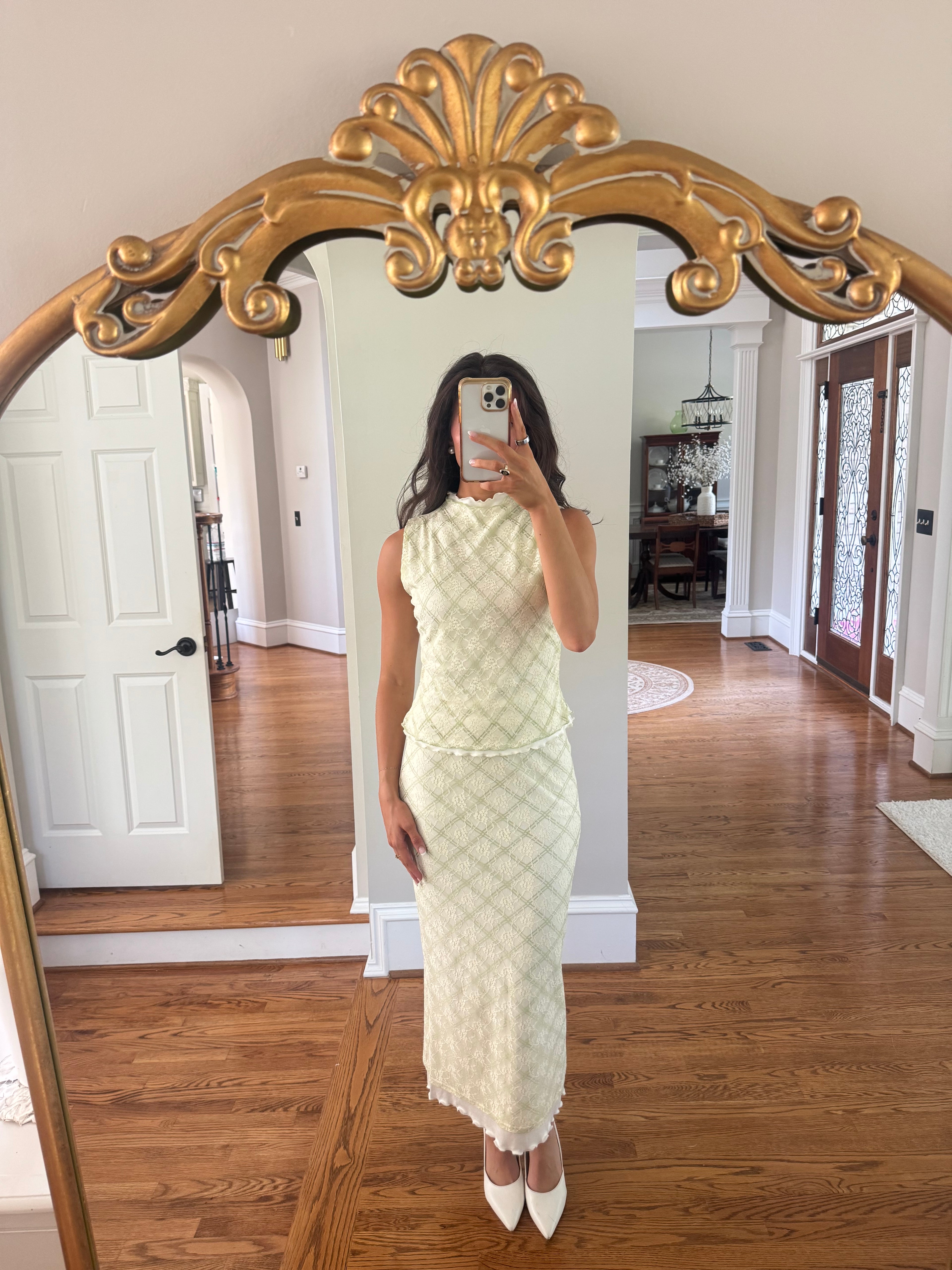 Apple Hill Set- Cream/Green