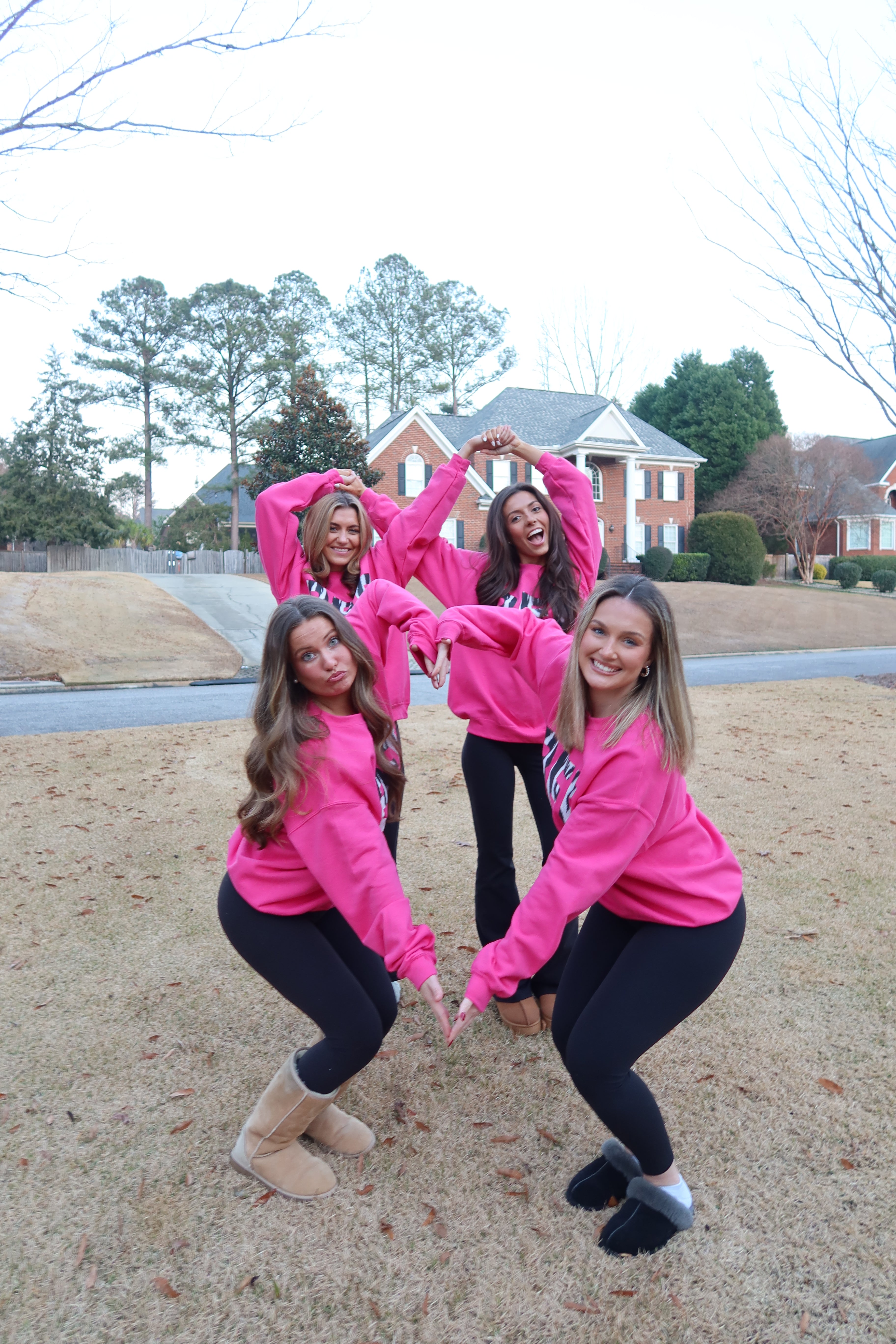 Zebra BFF Sweatshirt- Hot Pink