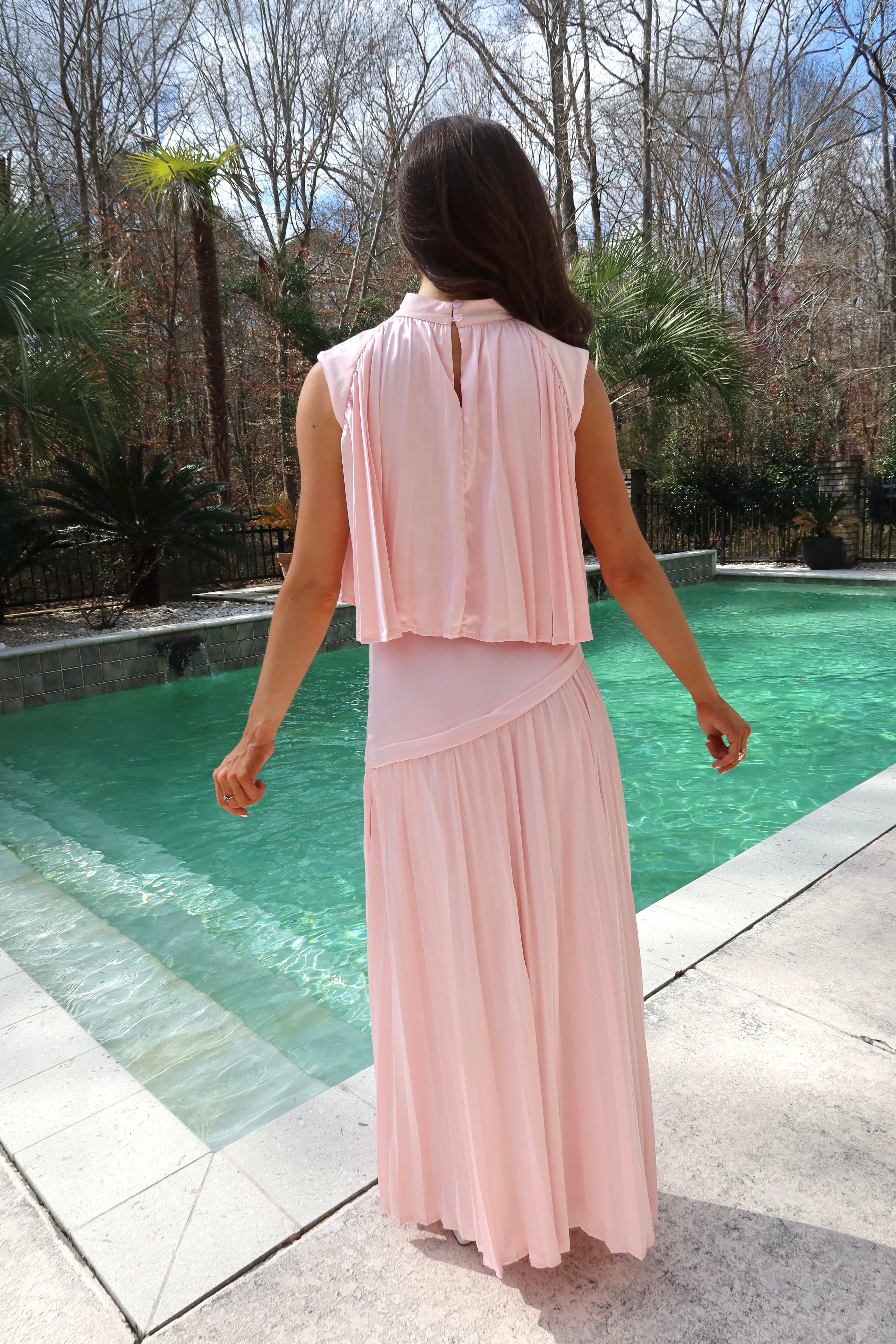 Summer House Set Top- Pink