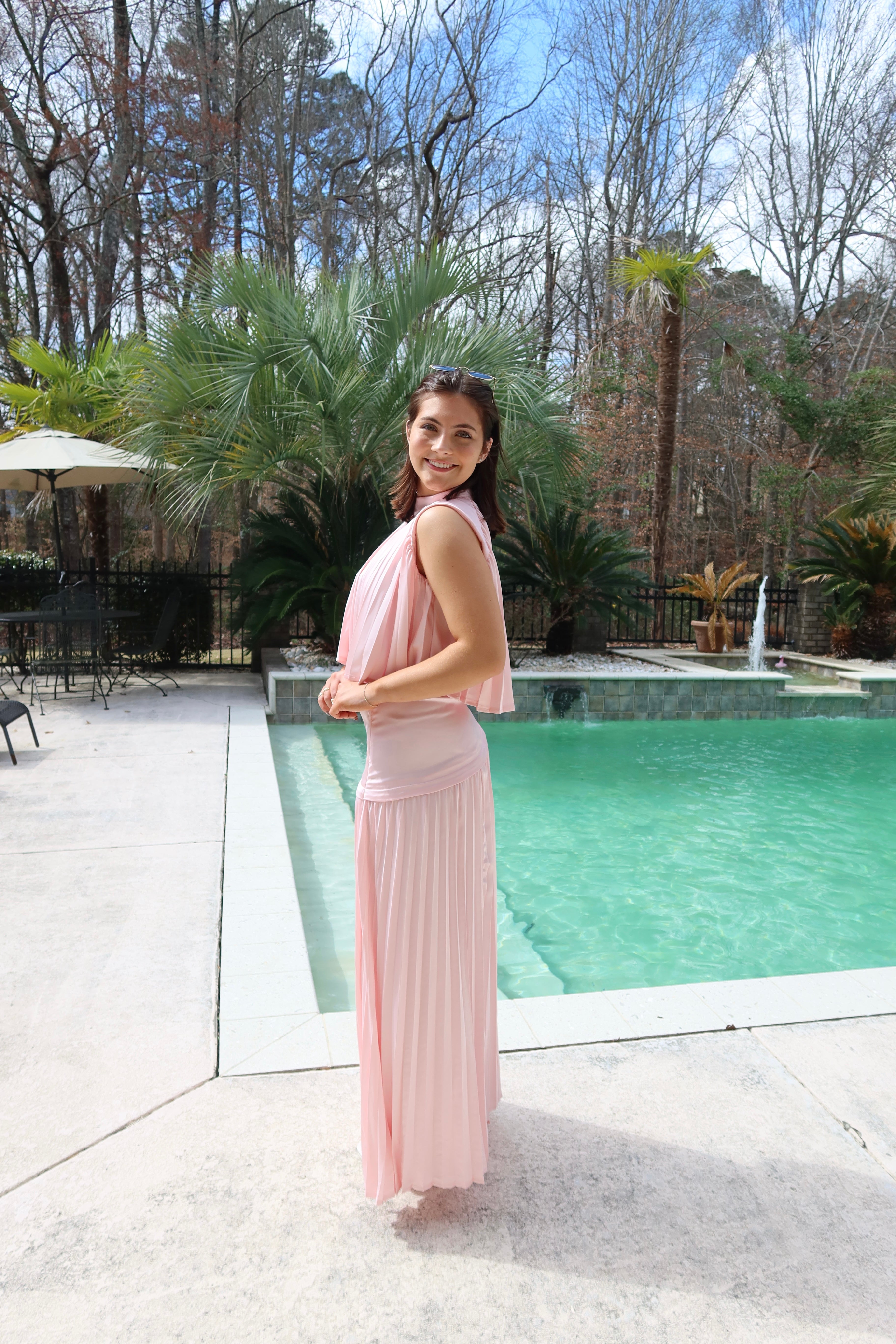 Summer House Set Top- Pink