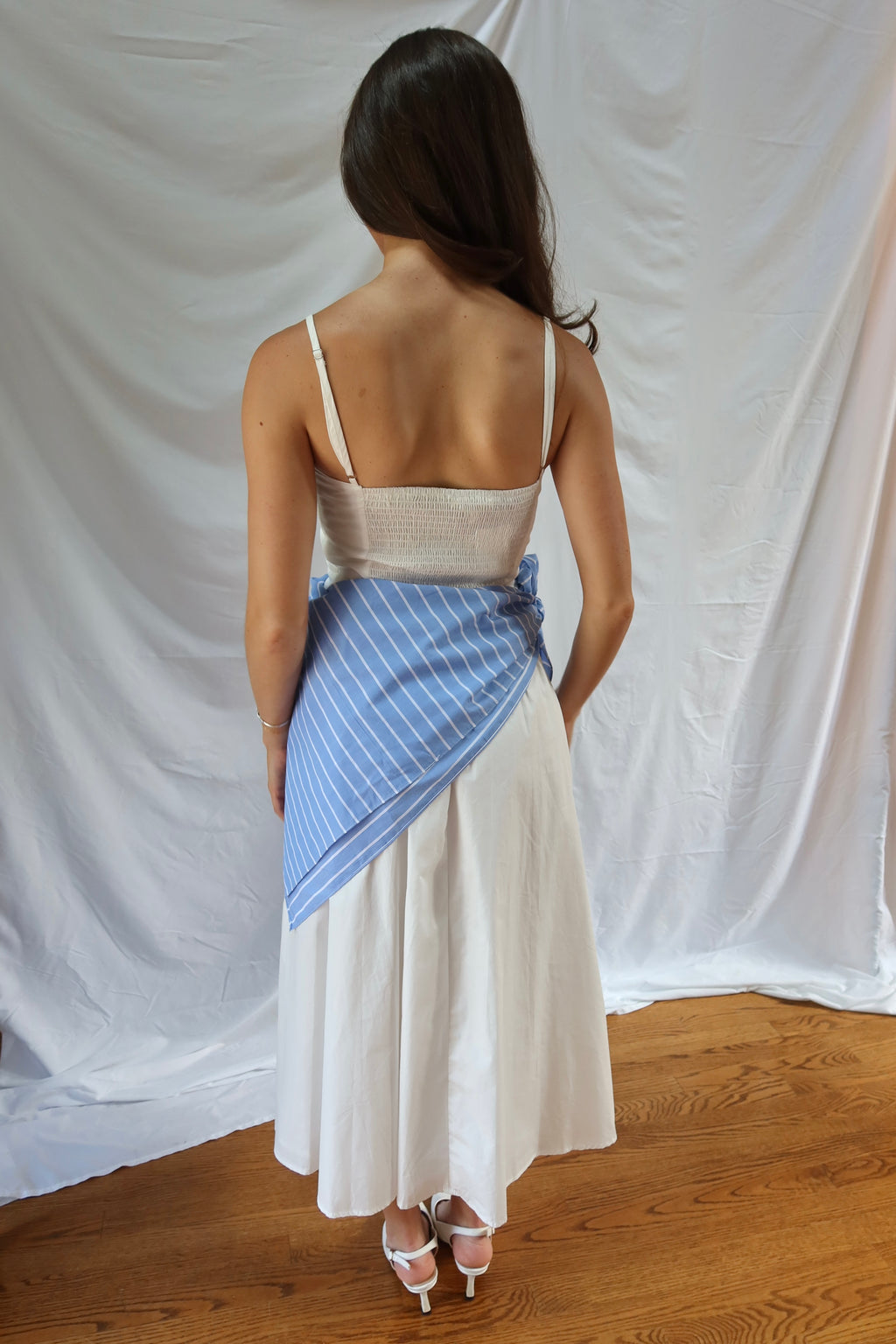 Capri Coast Midi Dress- Off White