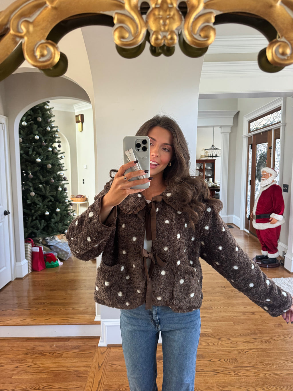 Teddy Bear Sherpa Jacket- Chocolate Brown