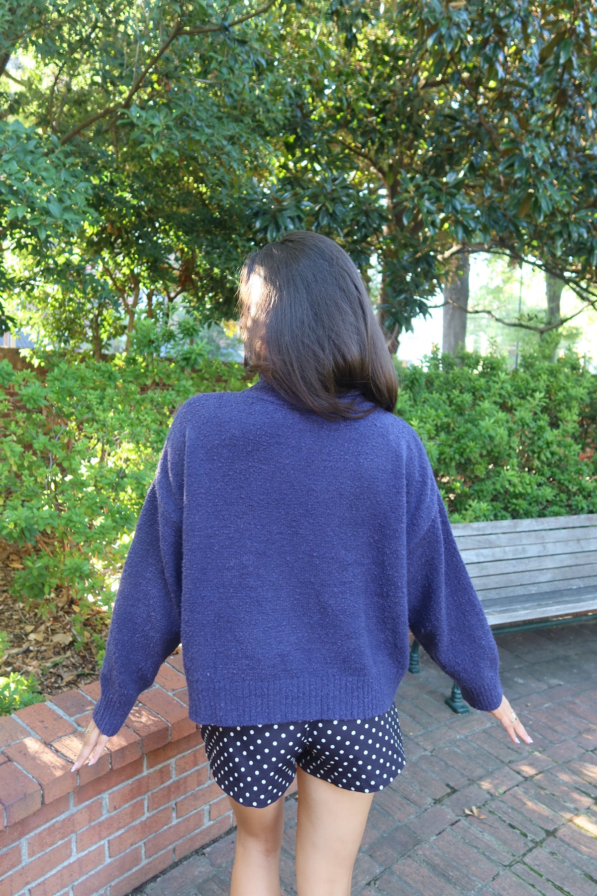Dolly Dalmatian Sweater- Navy