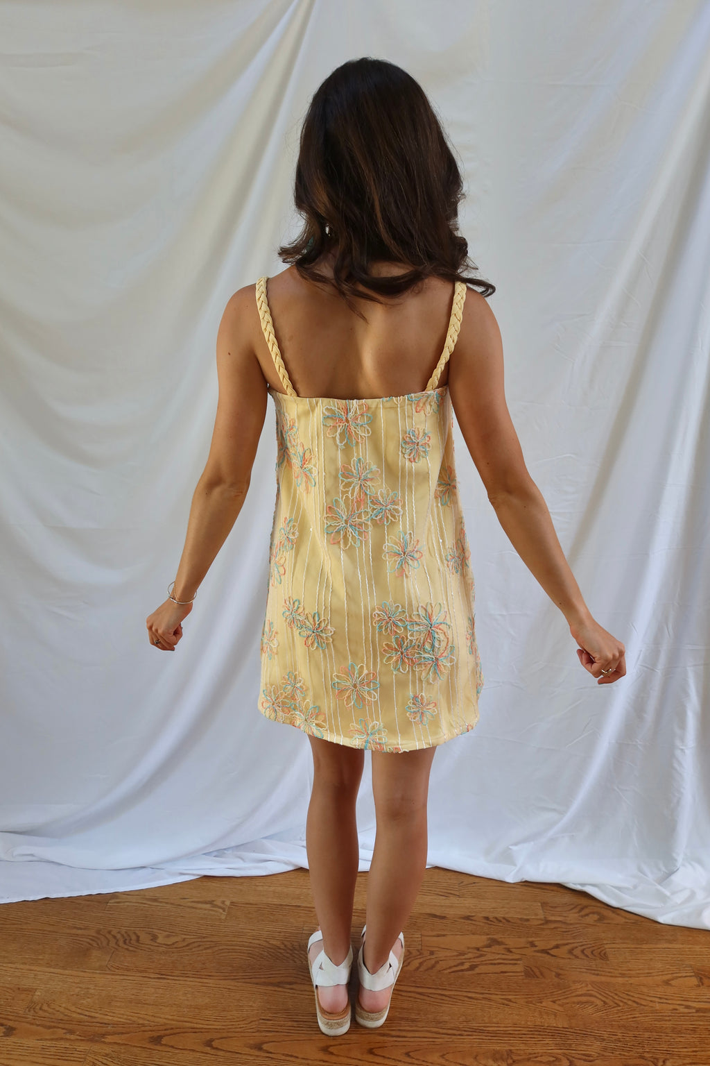 Main Squeeze Mini Dress- Light Yellow