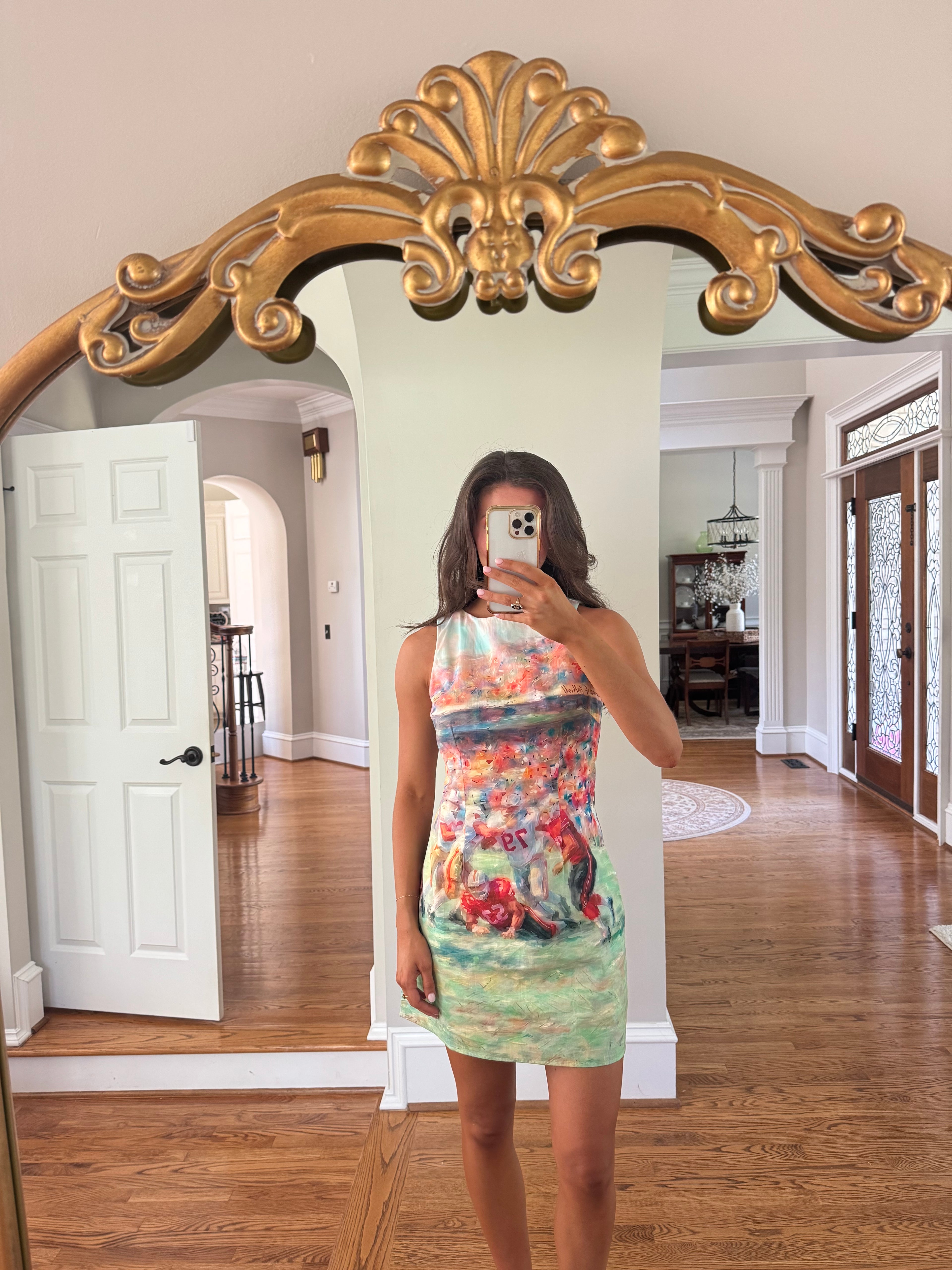 Football Game Day Mini Dress- Multi