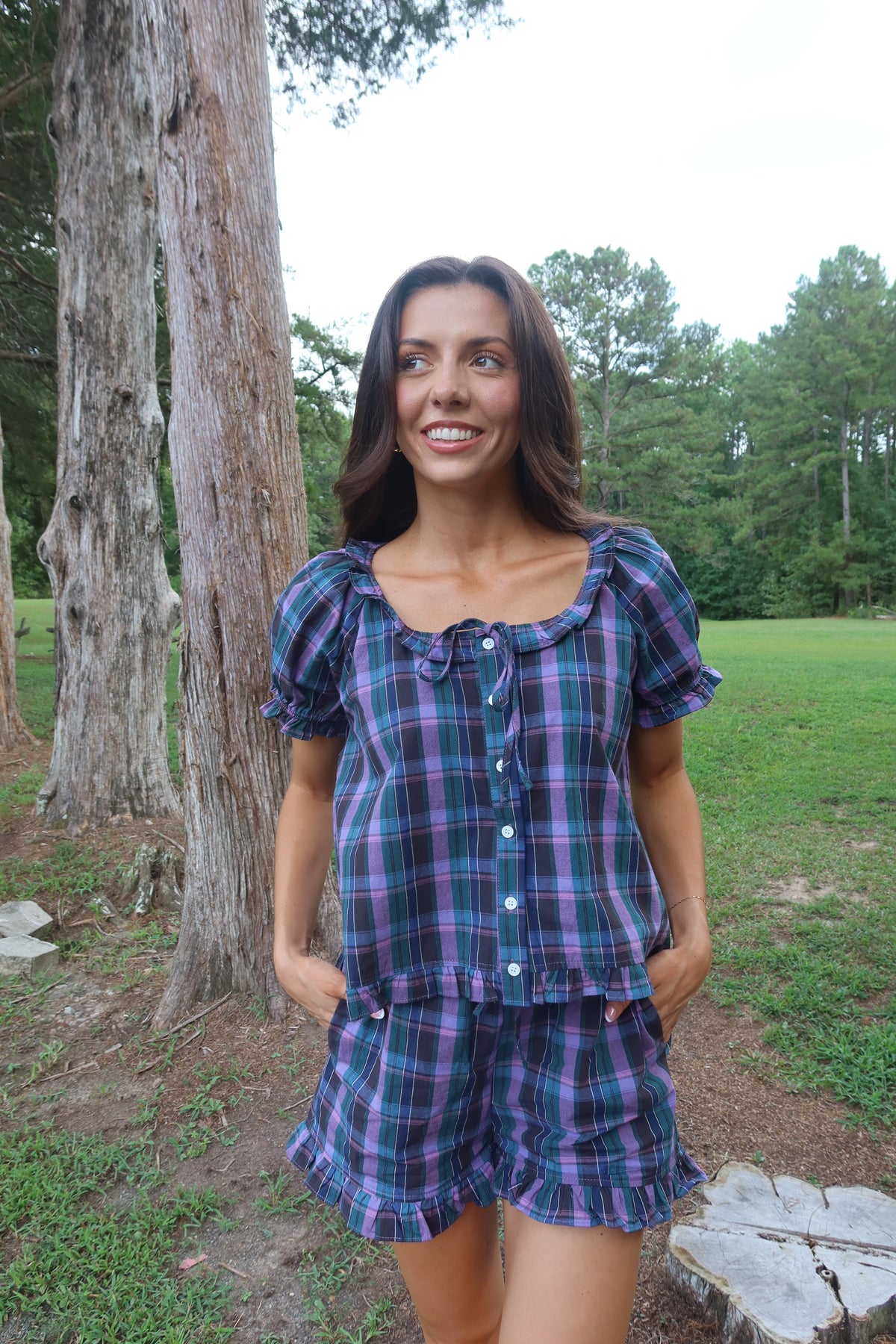 Apple Orchard Plaid Set-Multi