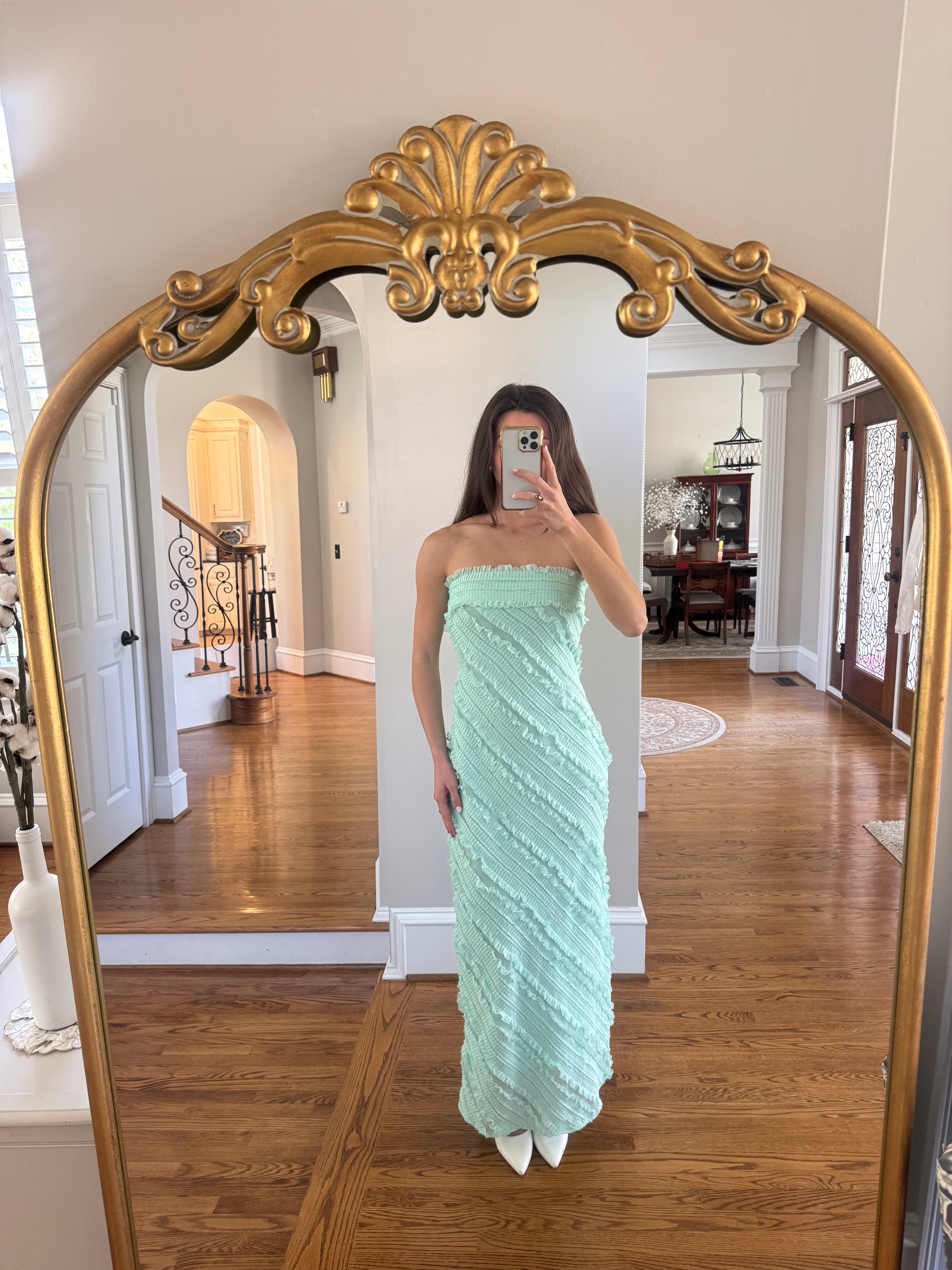 Mint Meadow Maxi Dress- Mint Green
