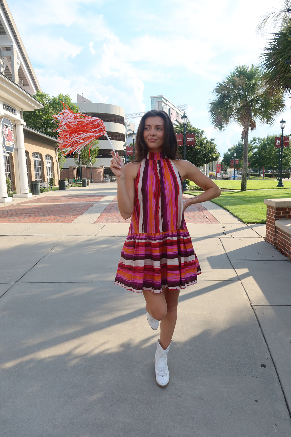 Tiger Town Mini Dress- Multi