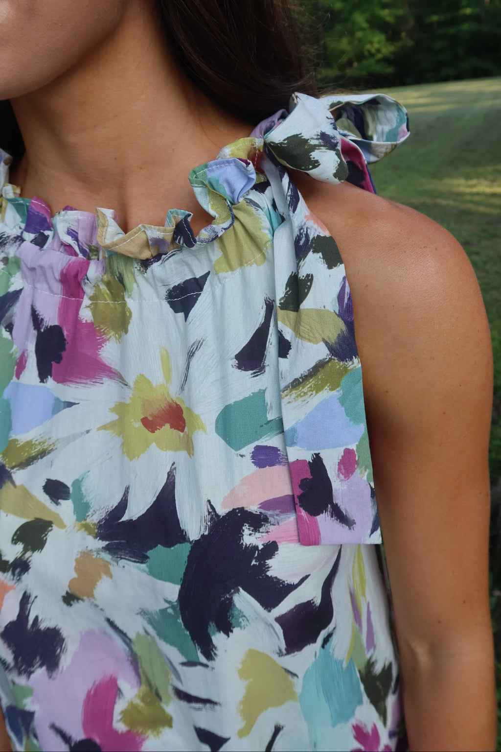 Painted Garden Maxi Dress- Multi