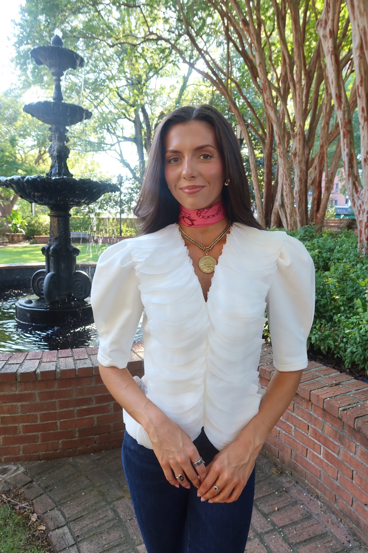 Petal Muse Top- Off White