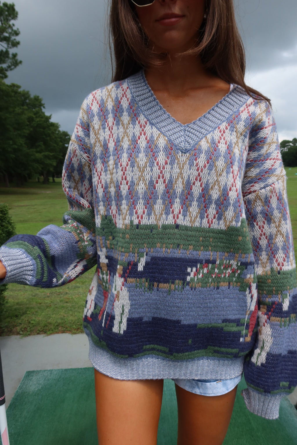 Caddie Country Club Sweater- Multi