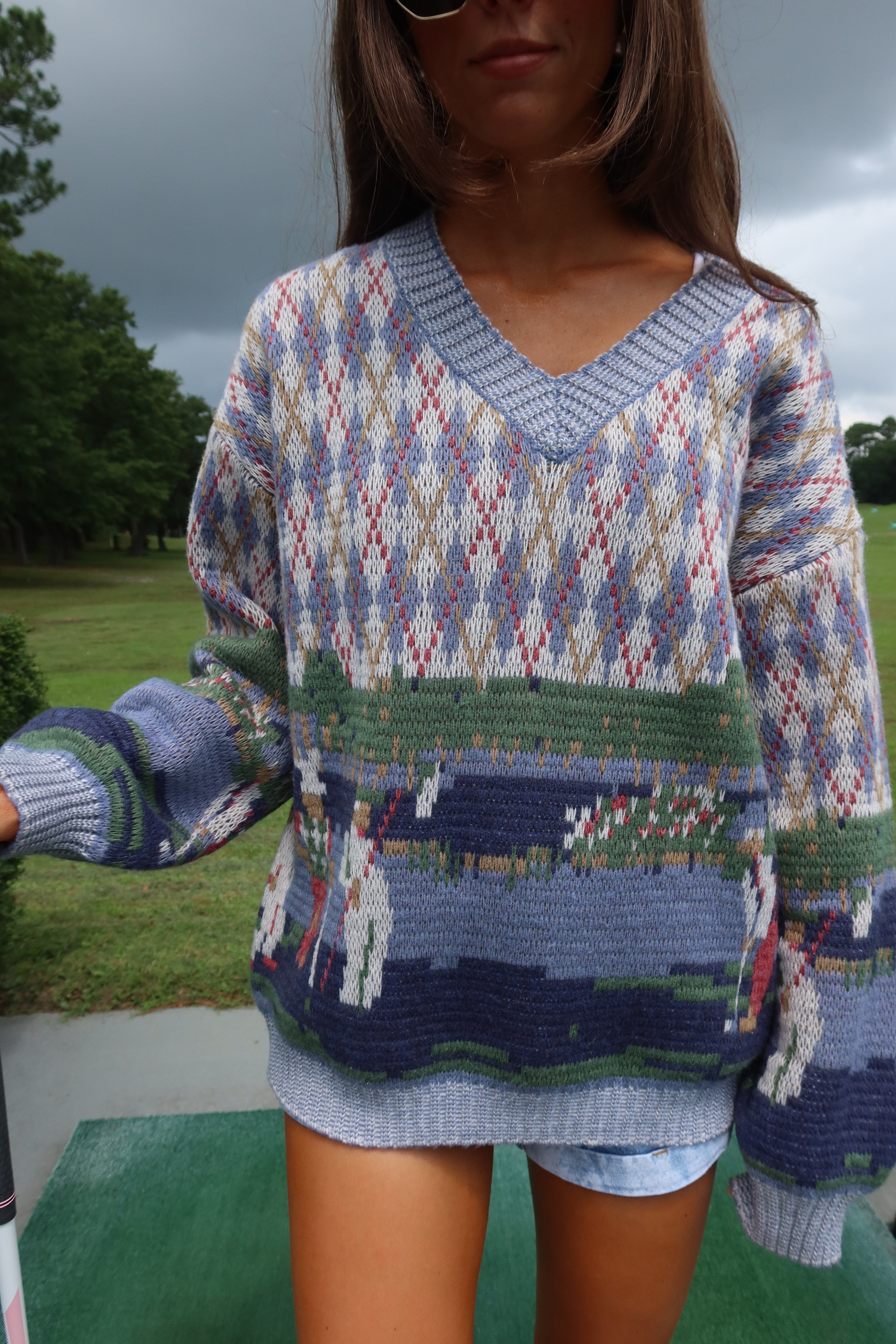 Caddie Country Club Sweater- Multi