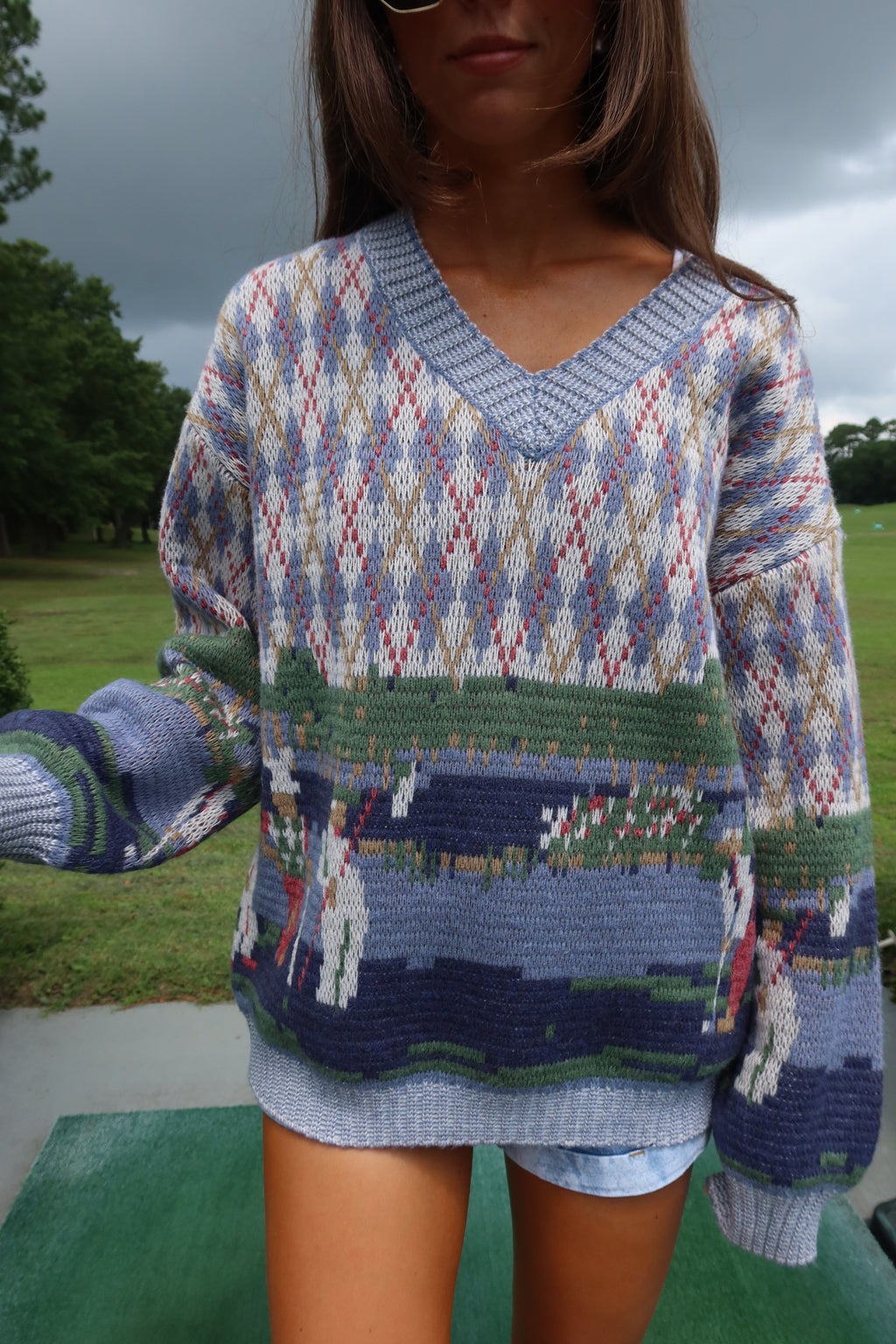 Caddie Country Club Sweater- Multi