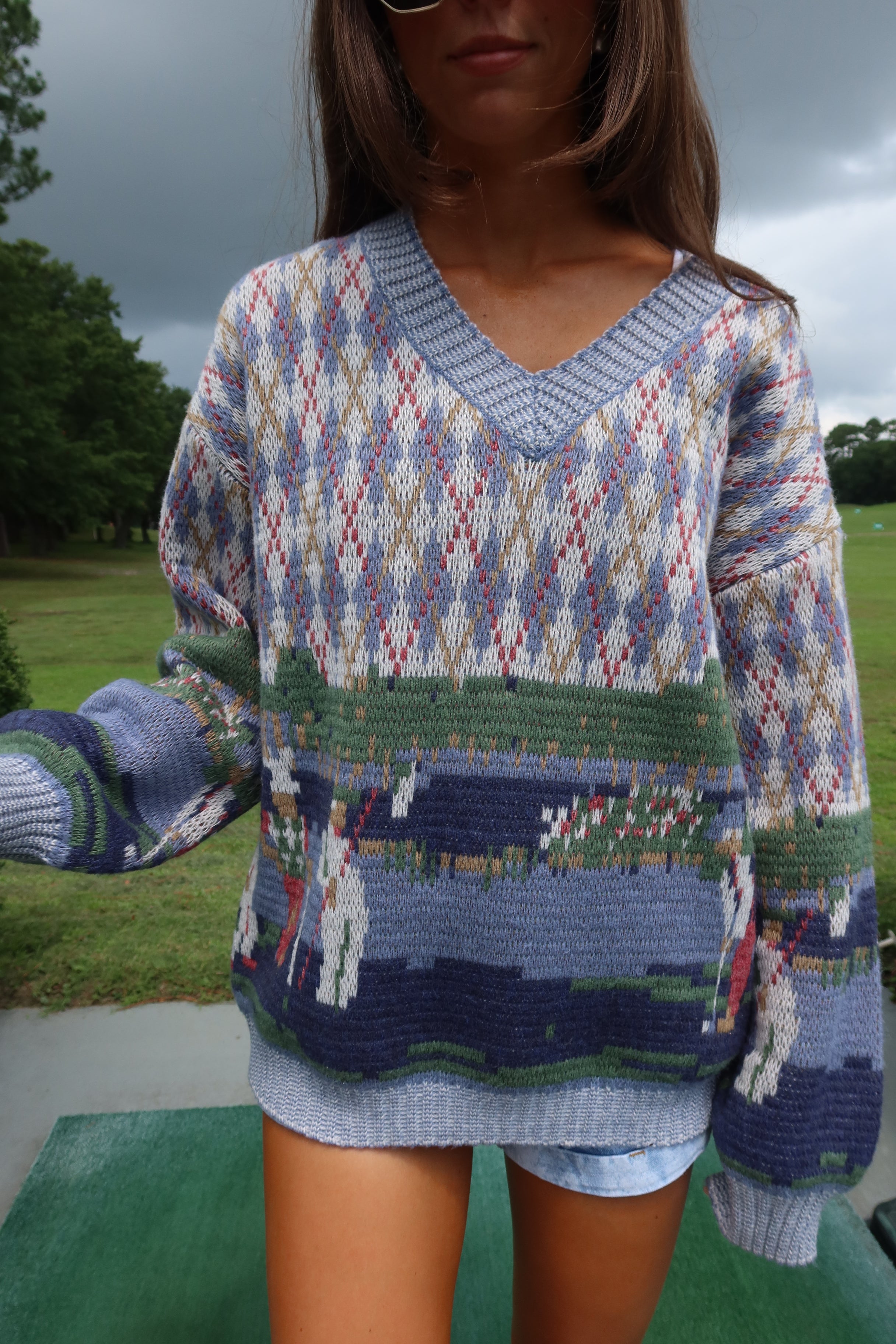 Caddie Country Club Sweater- Multi