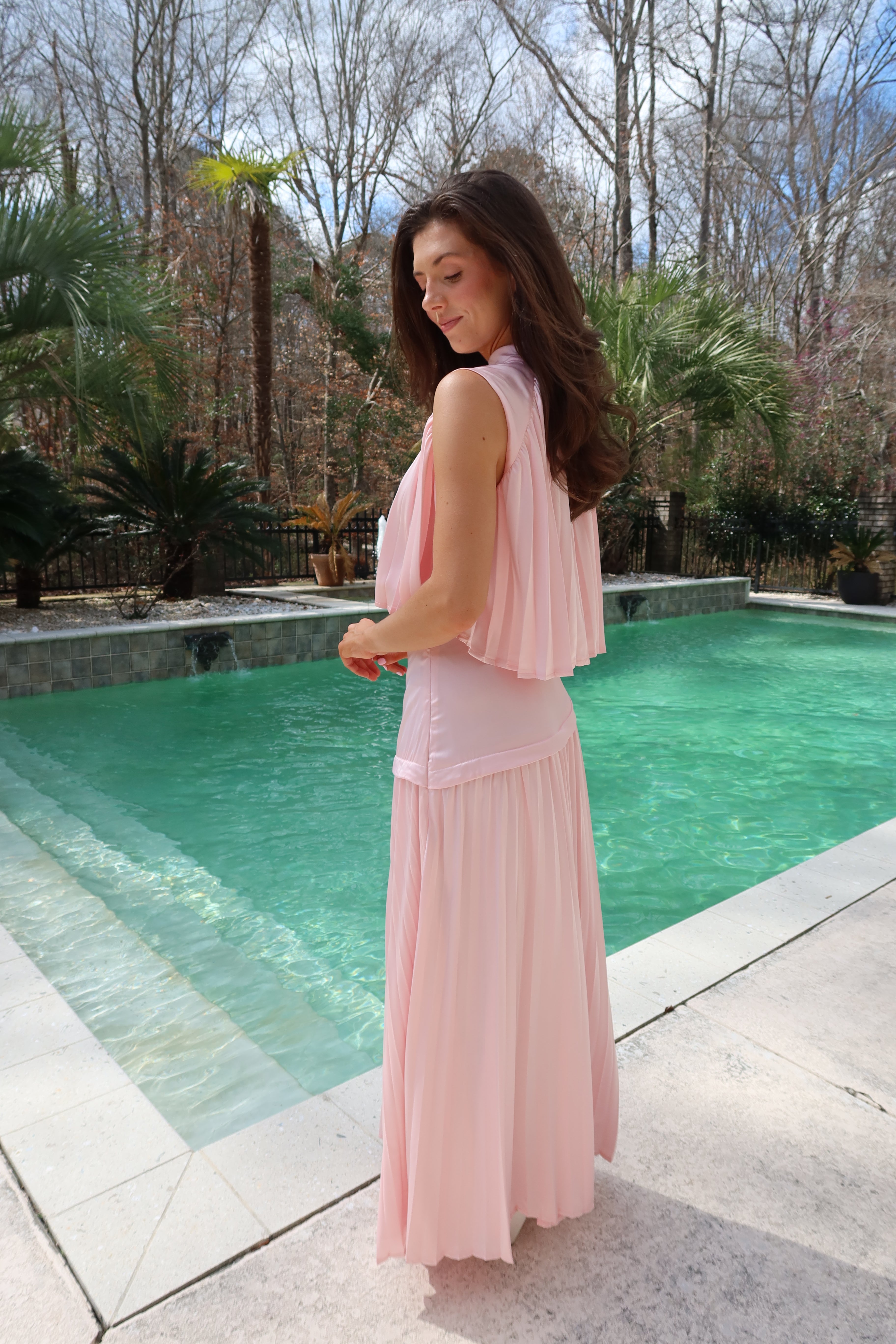 Summer House Set Top- Pink