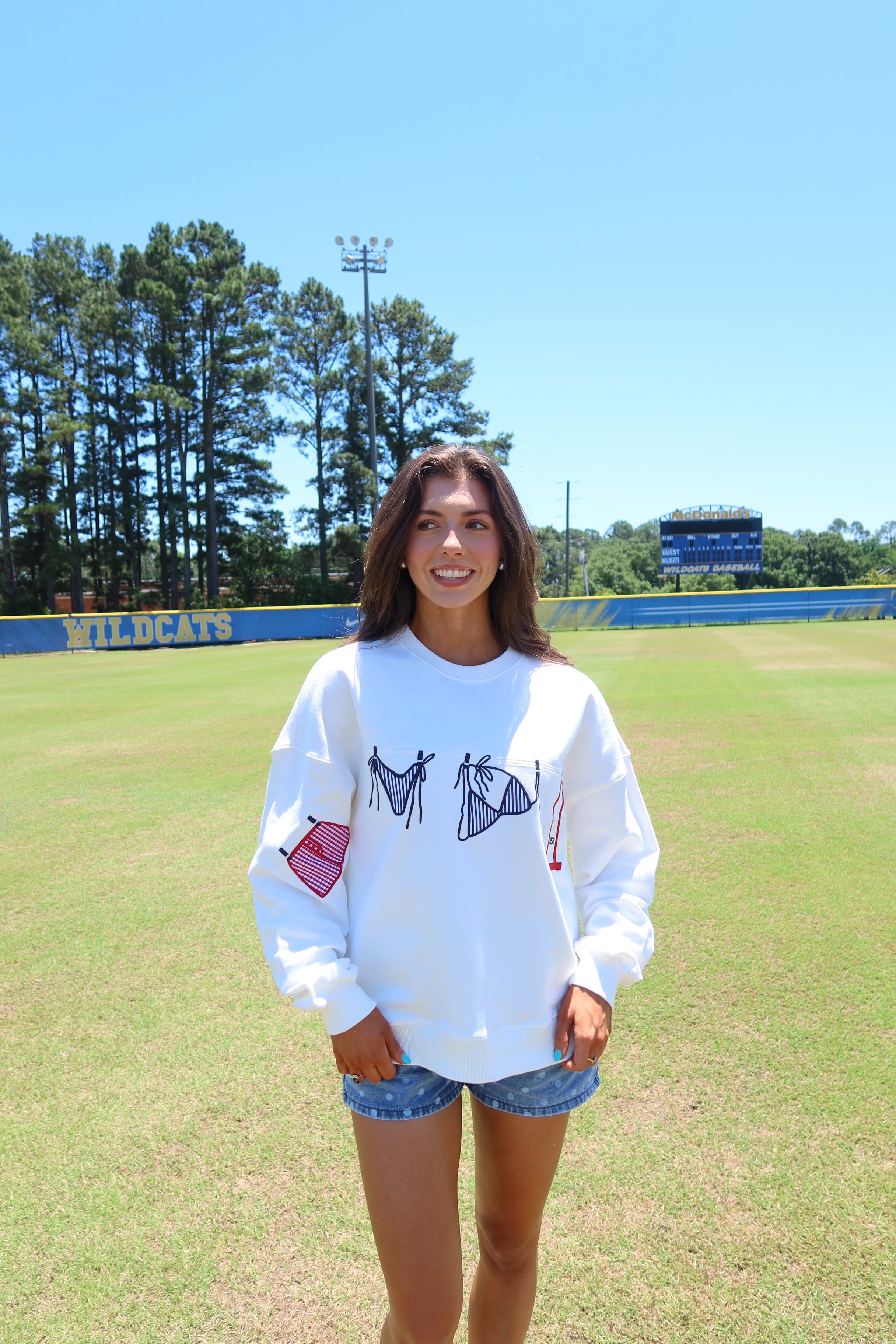 All-American Summer Crewneck- White