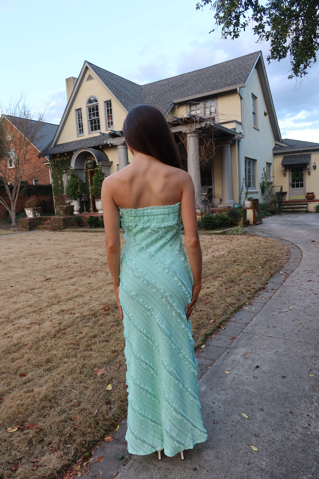 Mint Meadow Maxi Dress- Mint Green